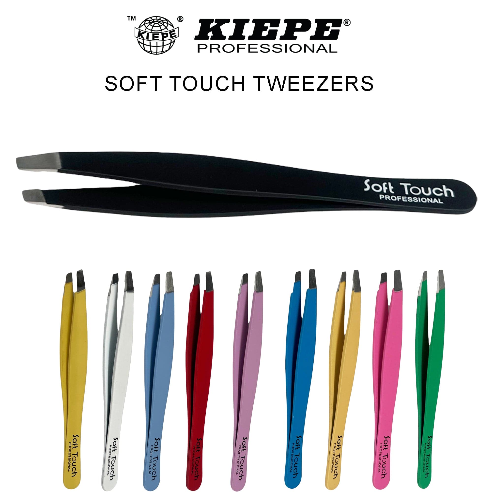 Kiepe - Soft Touch Oblique Tip Tweezer 10cm