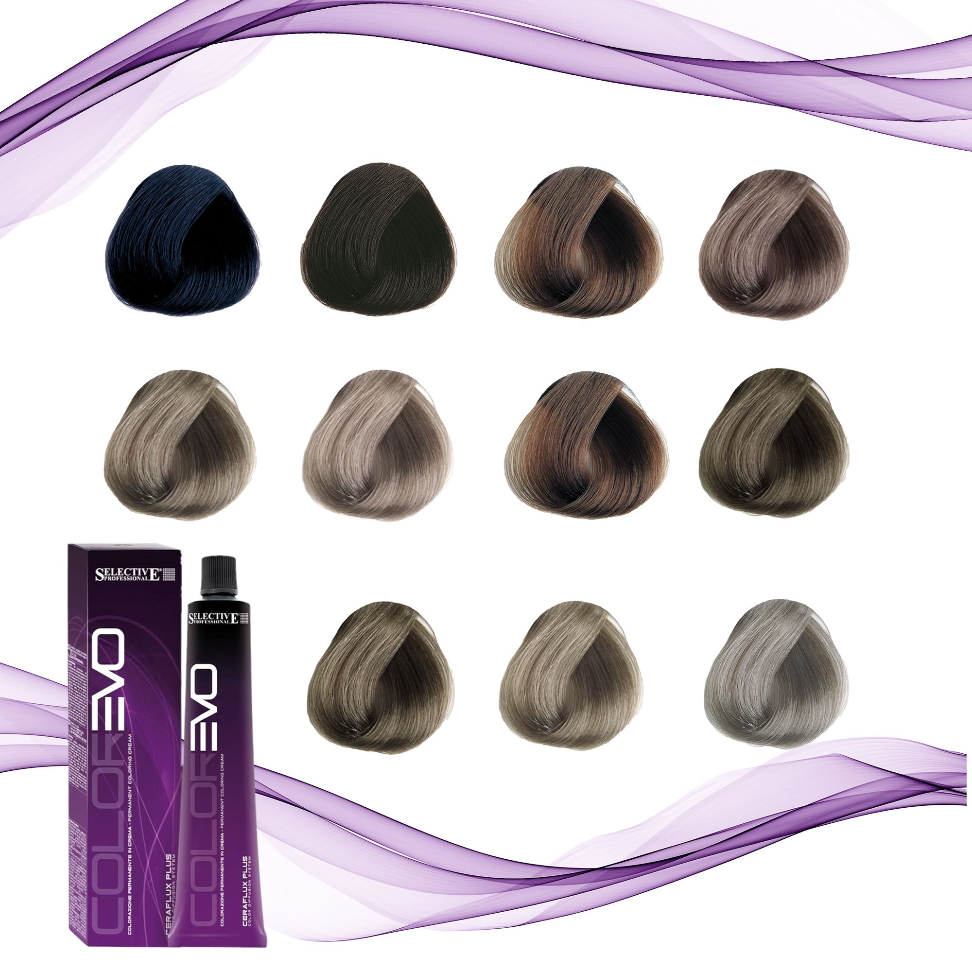 Selective Professional - Colorevo Permanent Hair Colour Ash Series 100ml