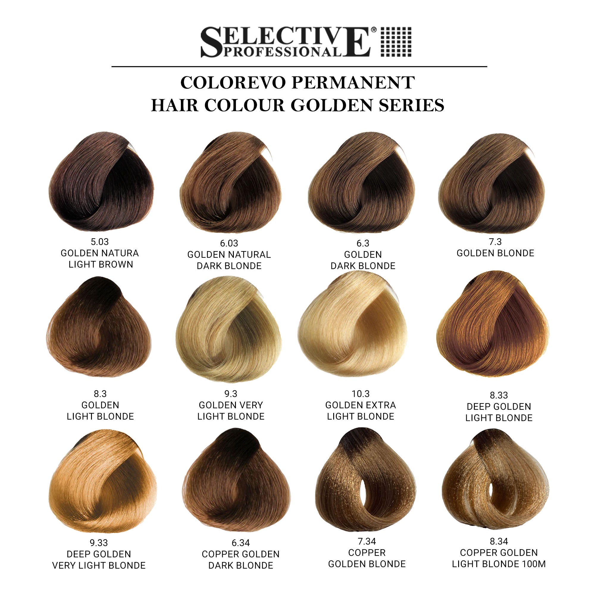 Selective Professional - Colorevo Permanent Hair Colour Golden Series 100ml