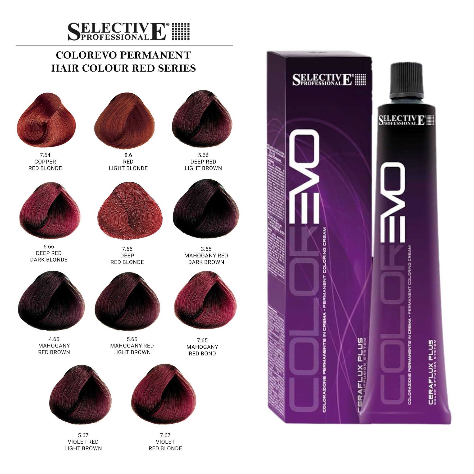 Selective Professional - Colorevo Permanent Hair Colour Red Series 100ml