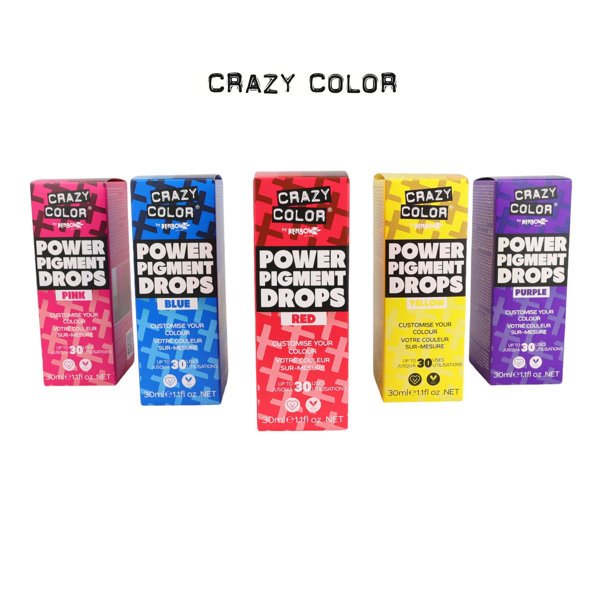 Crazy Color - Power Pigment Drops Pink 30ml