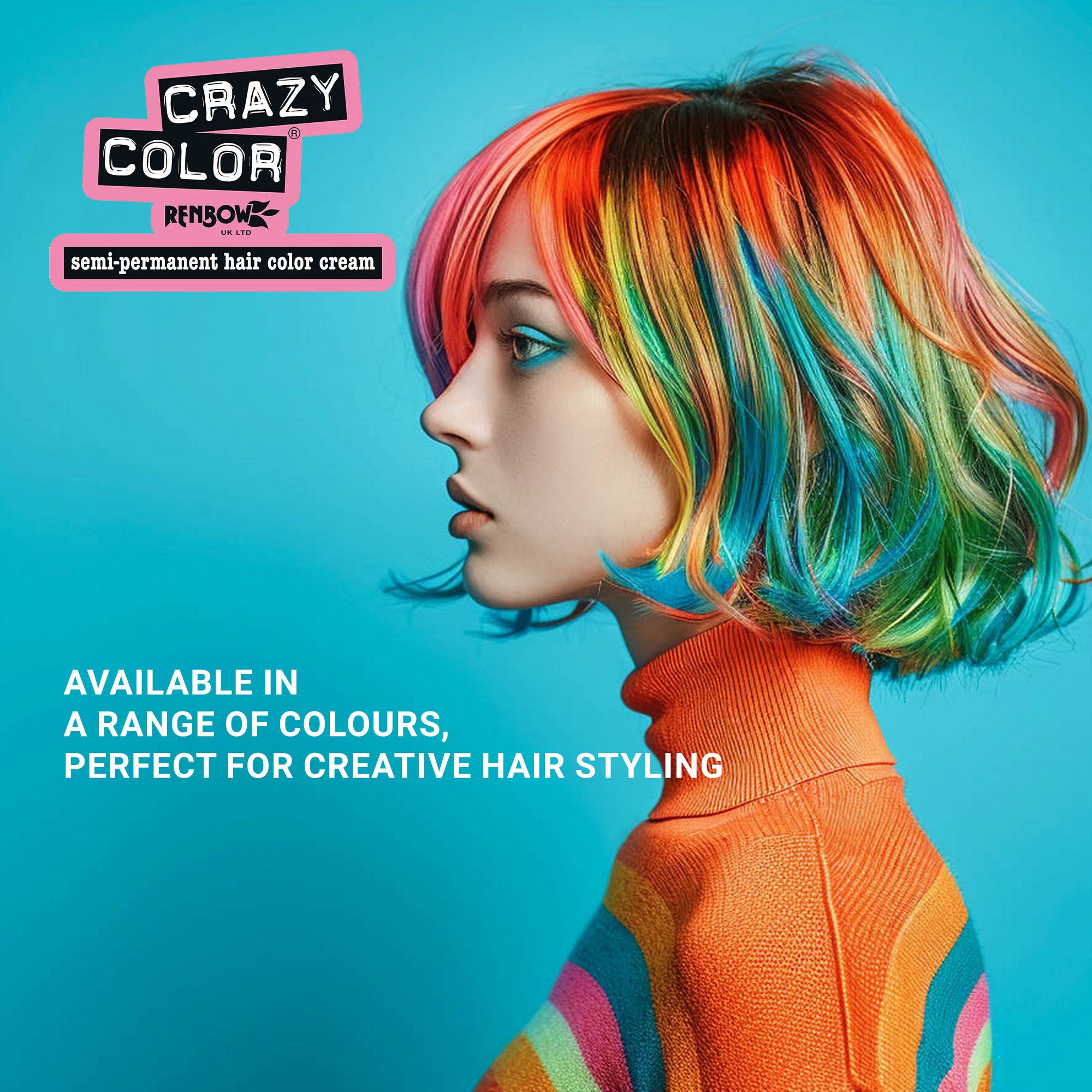 Crazy Color - Semi Permanent Hair Colour Cream Vermillion Red No.40 100ml