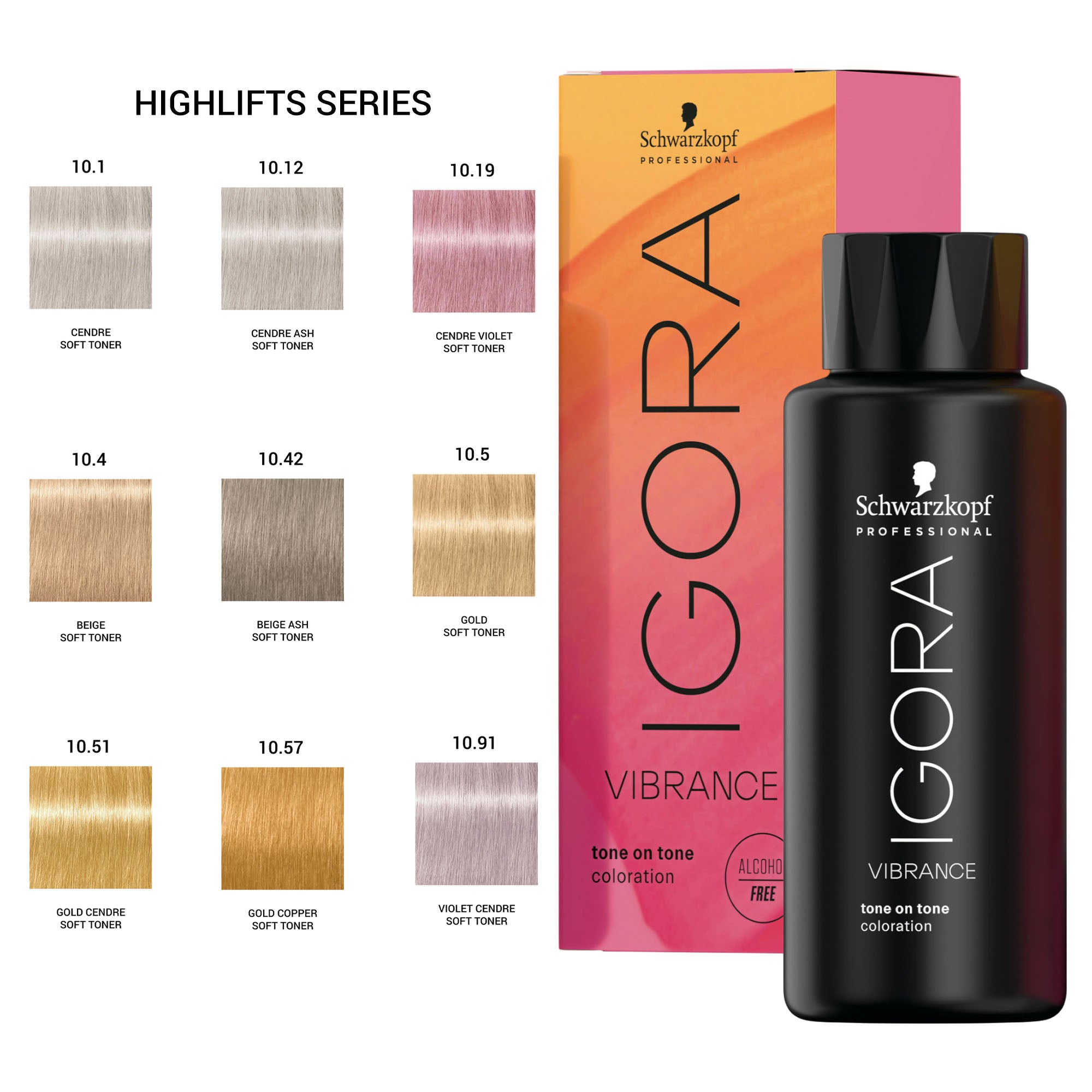 Schwarzkopf Professional - Igora Vibrance Demi-Permanent Hair Colour Highlifts Series 60ml