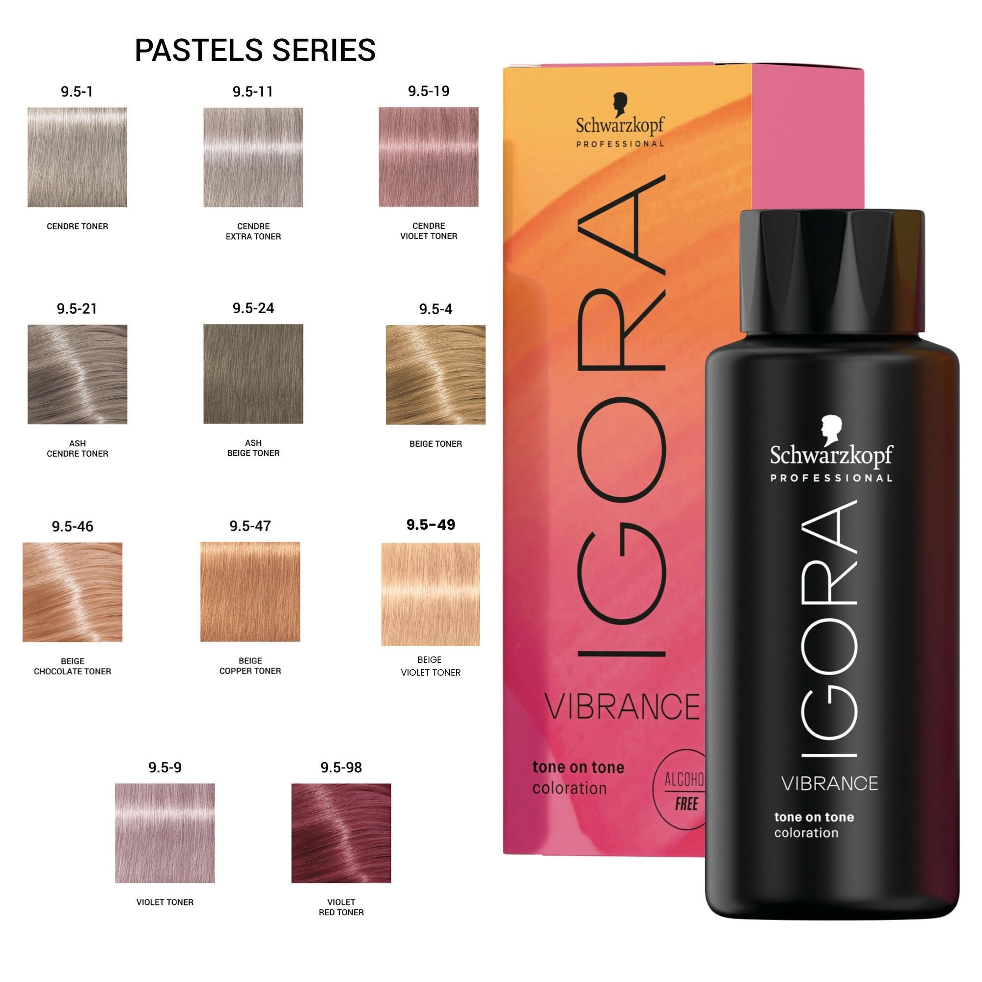 Schwarzkopf Professional - Igora Vibrance Demi-Permanent Hair Colour Pastels Series 60ml