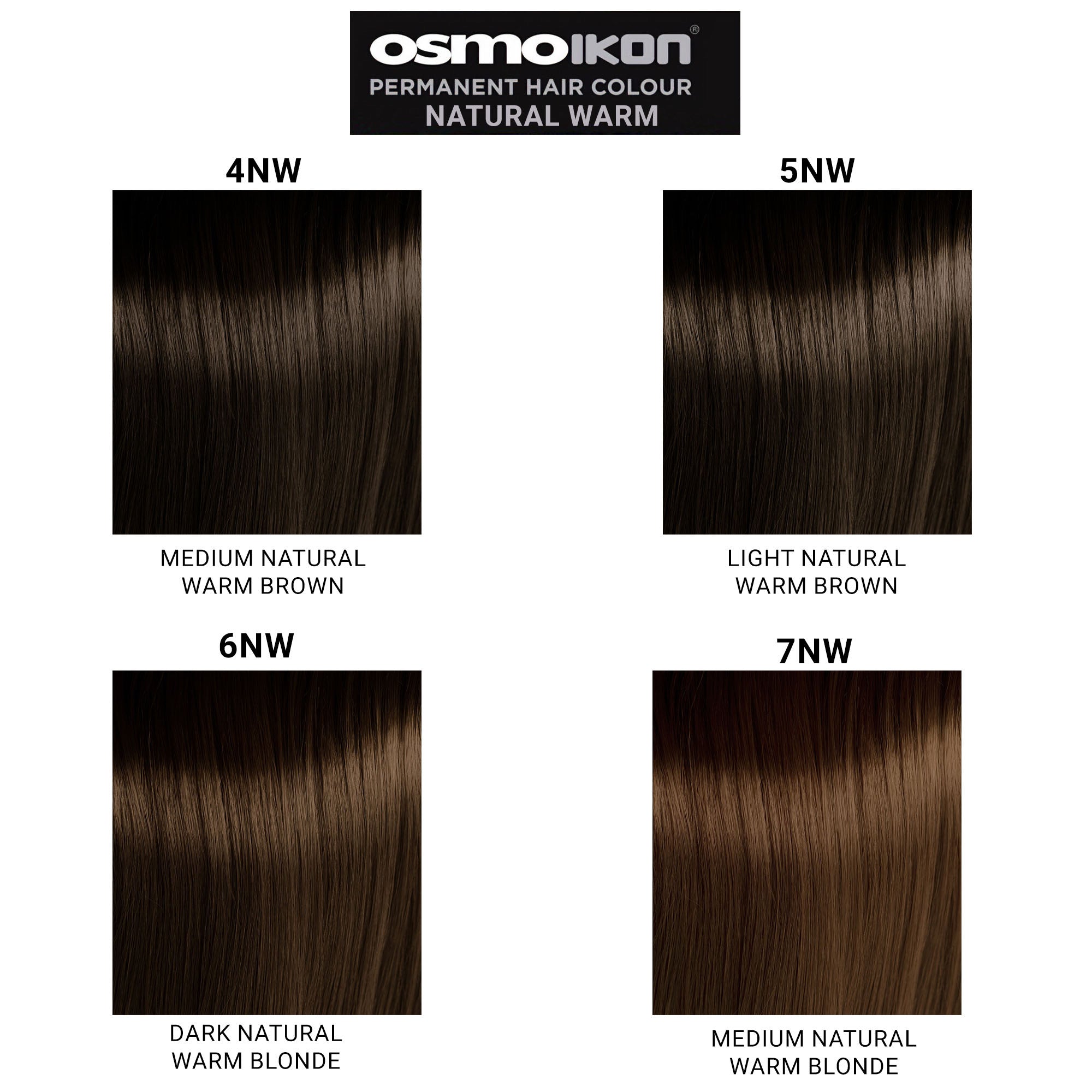 Osmo - Ikon Permanent Hair Colour 4NW Medium Natural Warm Brown 100ml