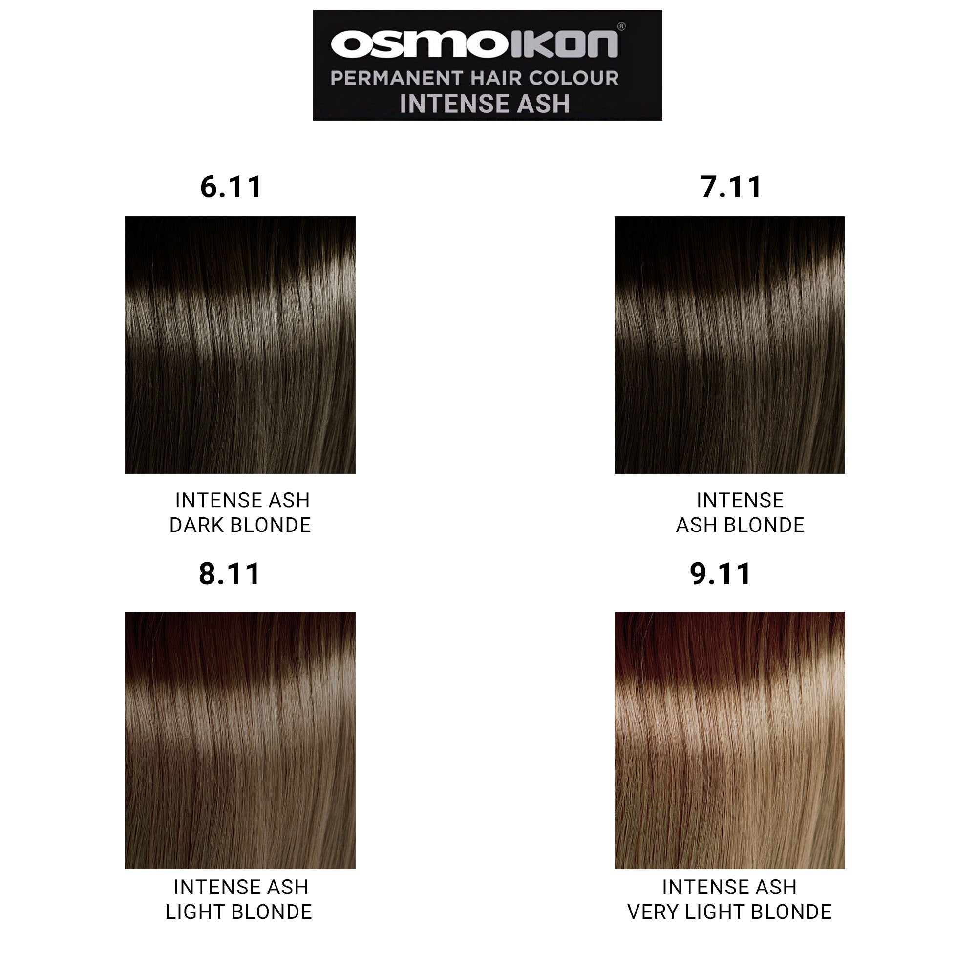 Osmo - Ikon Permanent Hair Colour 8.11 Intense Ash Light Blonde 100ml