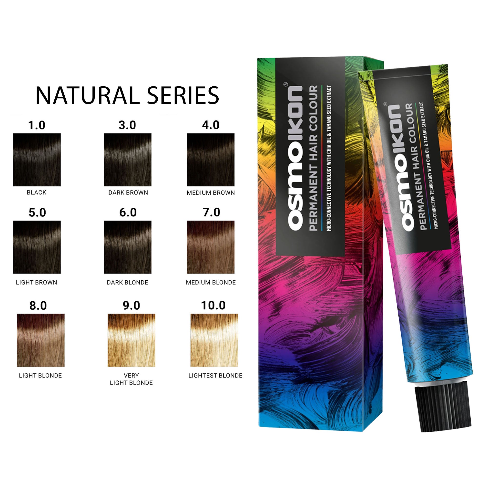 Osmo - Ikon Permanent Hair Colour Cool Naturals Series 100ml