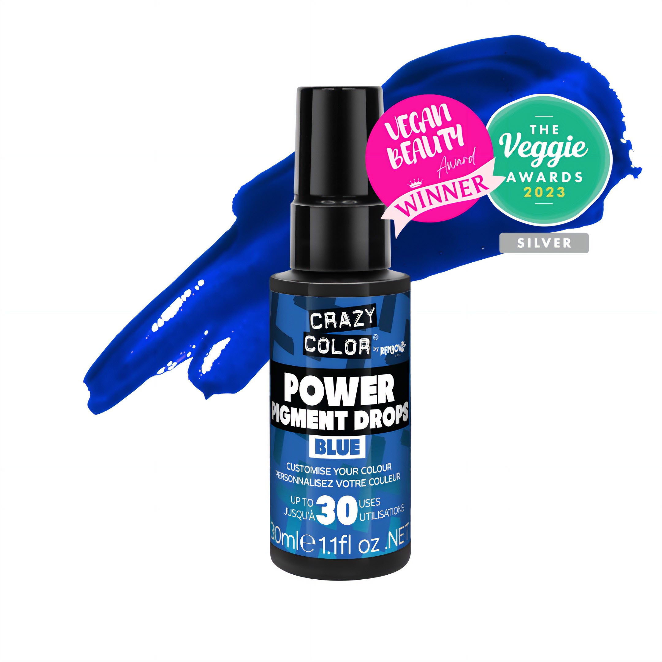 Crazy Color - Power Pigment Drops Blue 30ml