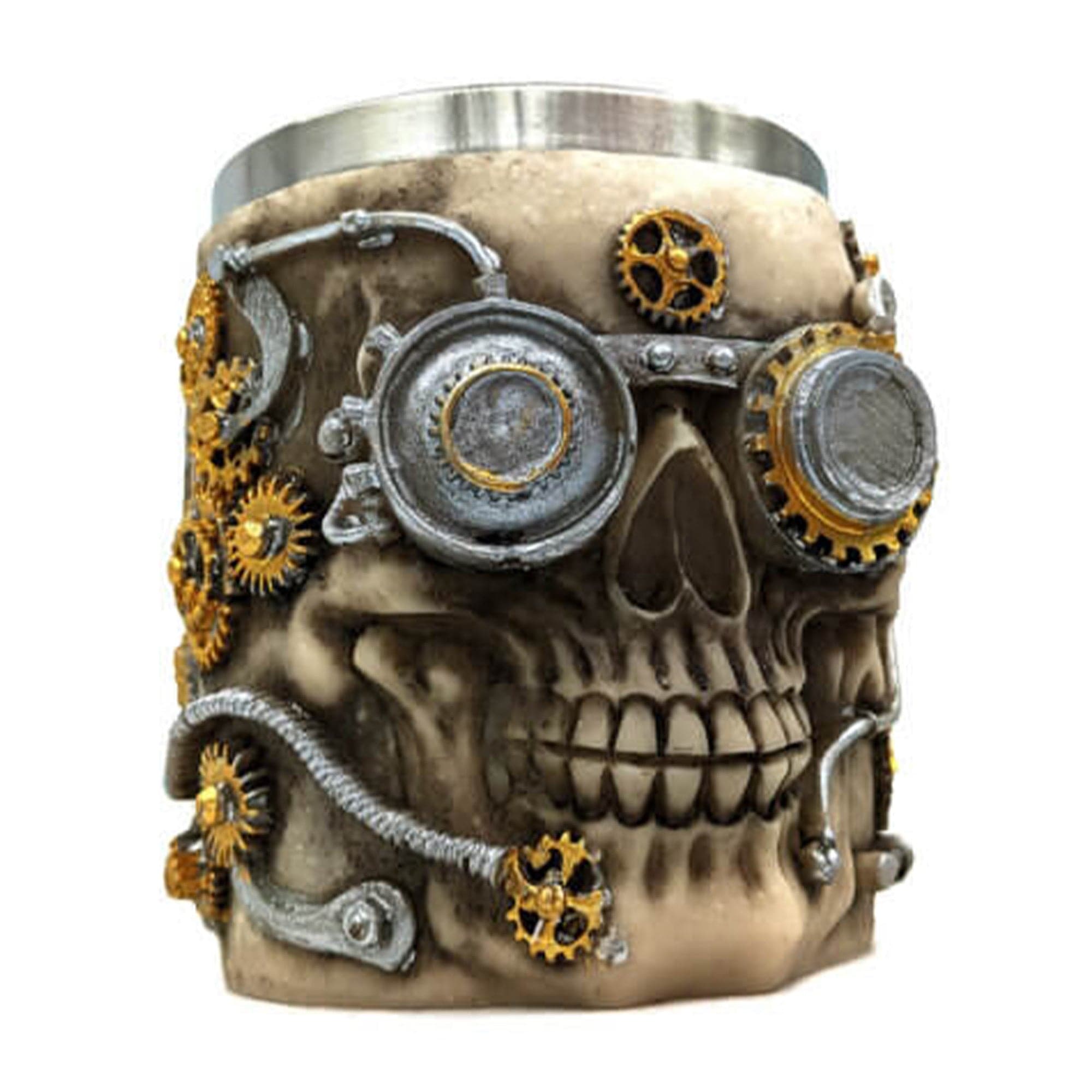 Eson - Scissors Holder Mechanical Skull With Bristles - Eson Direct