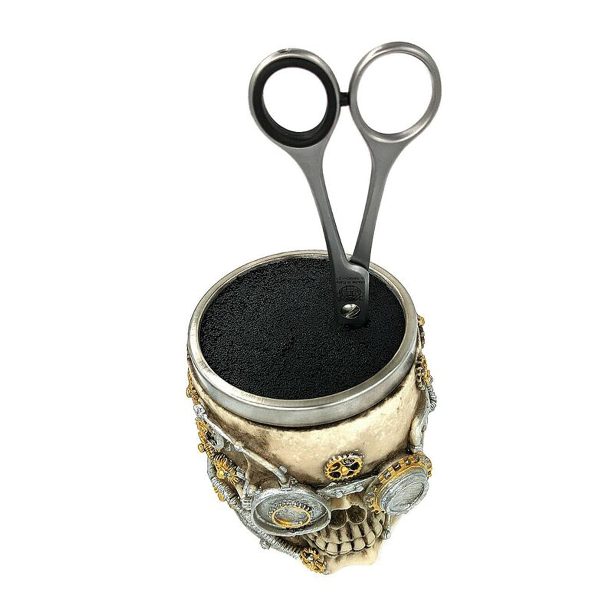 Eson - Scissors Holder Mechanical Skull With Bristles - Eson Direct