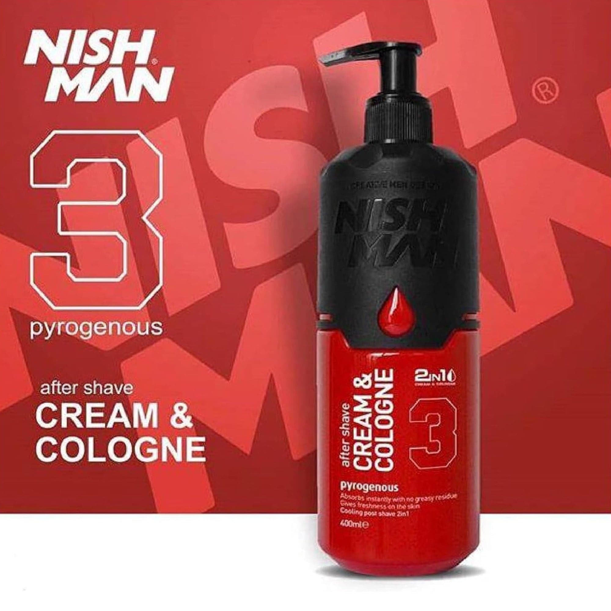 Nishman - After Shave Cream & Cologne 2in1 No.3 Pyrogenous 400ml