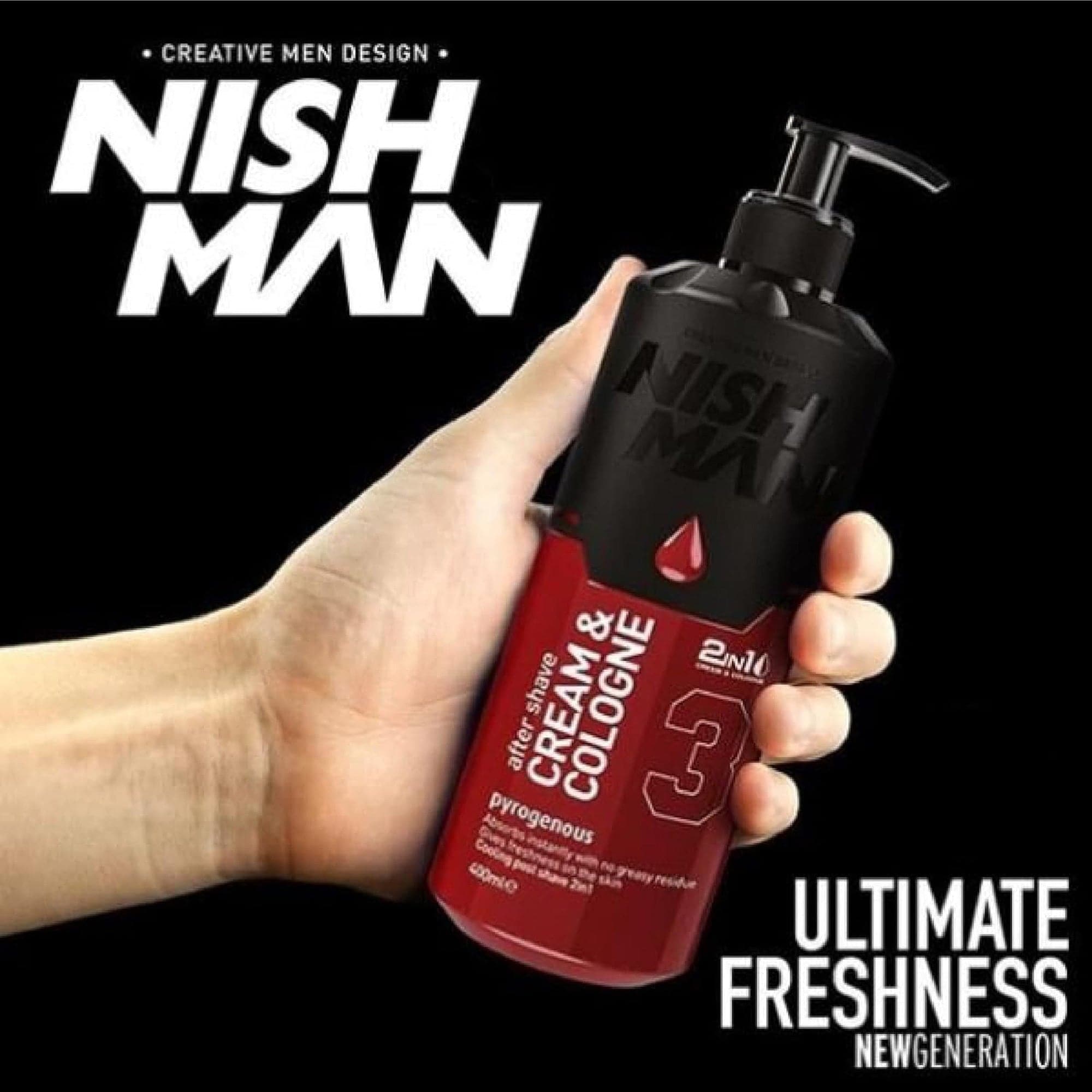 Nishman - After Shave Cream & Cologne 2in1 No.3 Pyrogenous 400ml