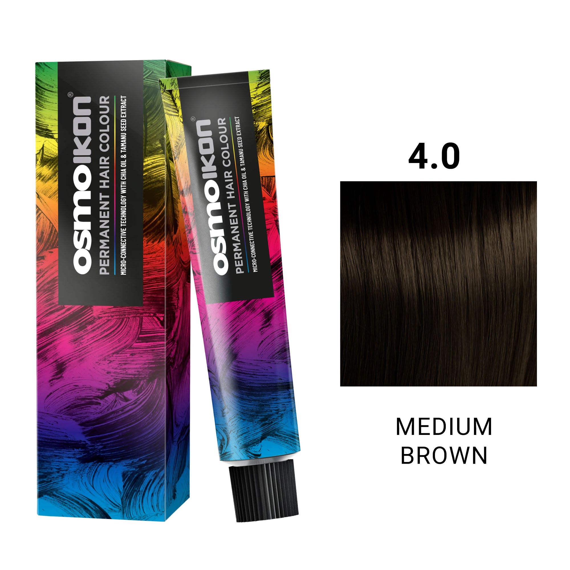 Osmo - Ikon Permanent Hair Colour 4.0 Medium Brown 100ml