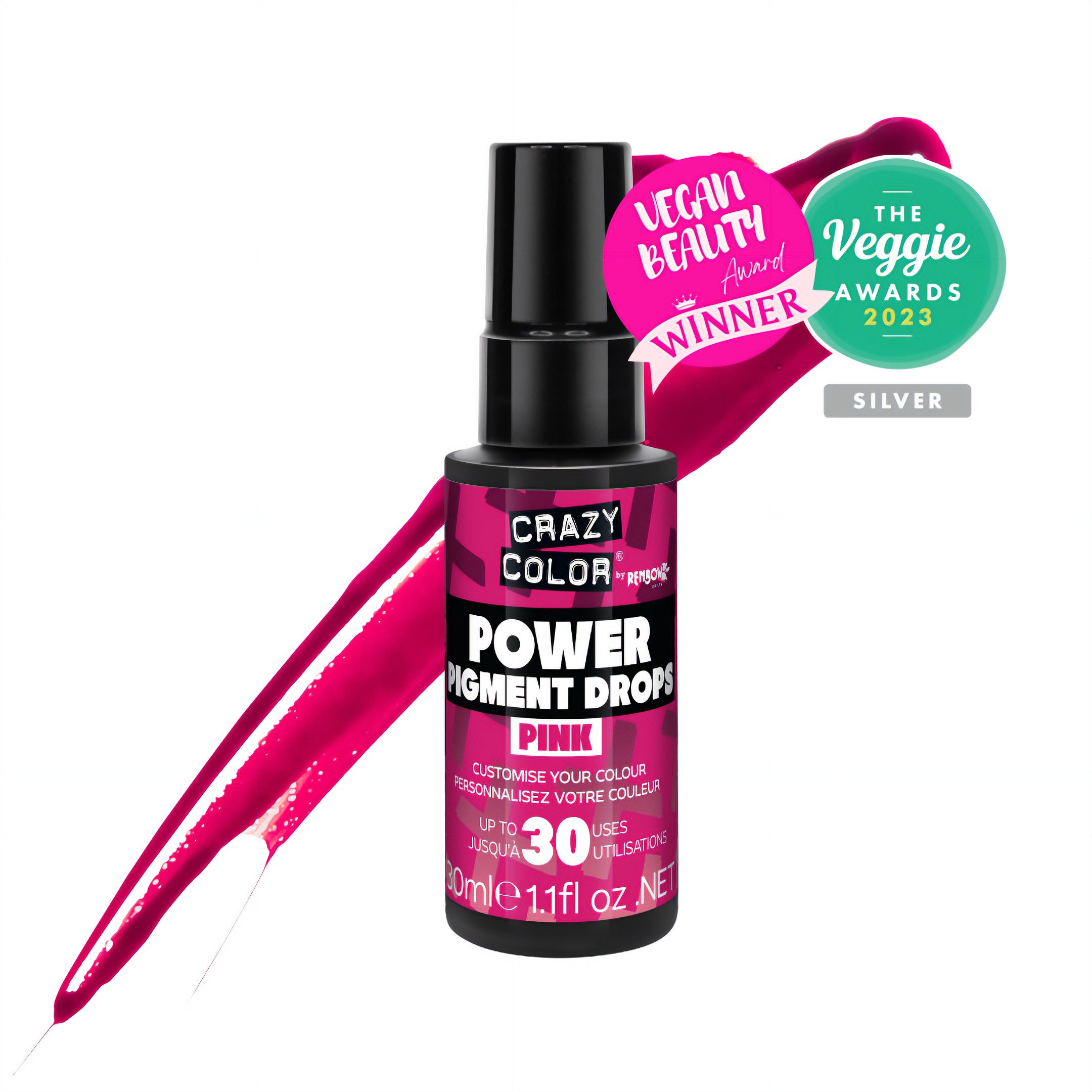 Crazy Color - Power Pigment Drops Pink 30ml