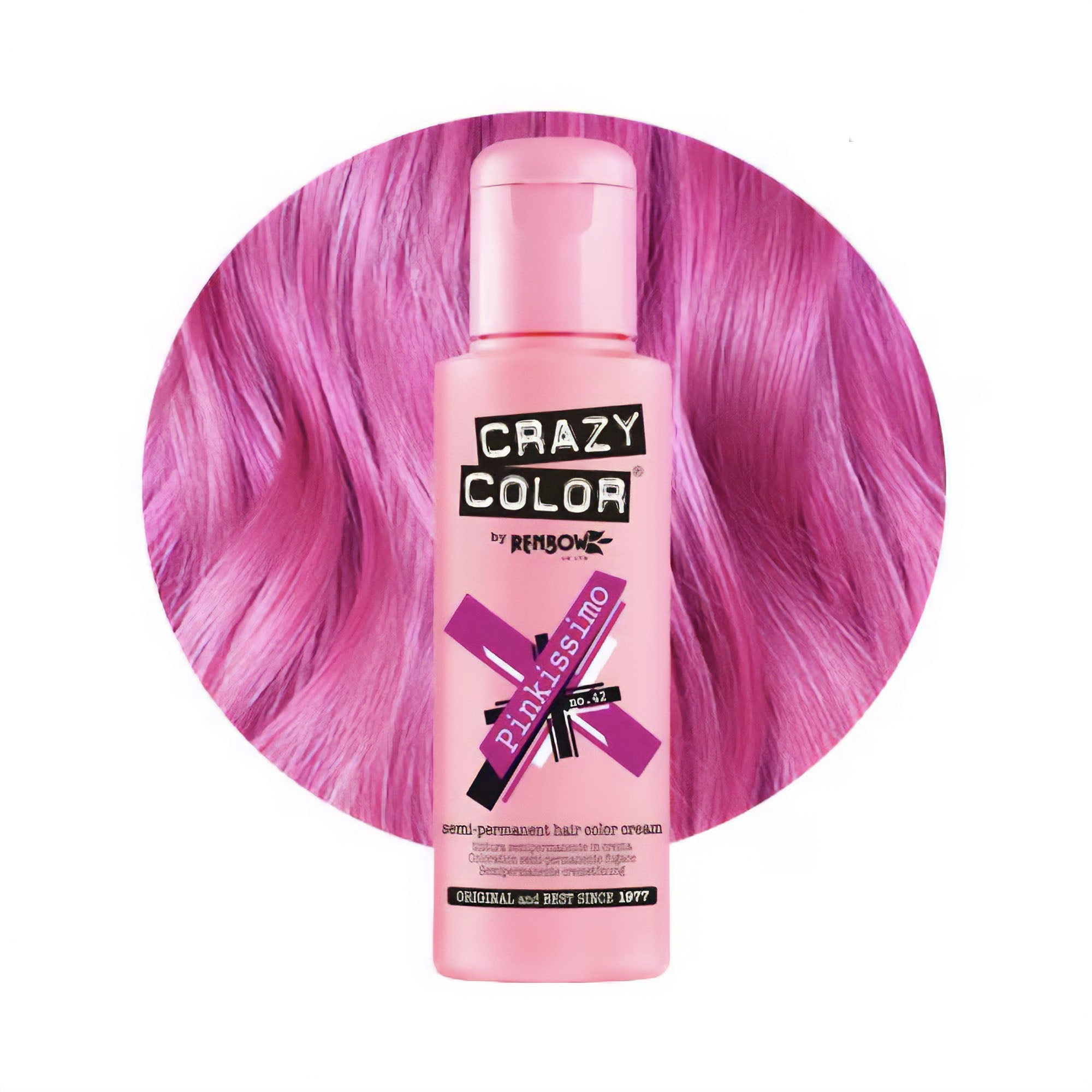 Crazy Color - Semi Permanent Hair Colour Cream Pinkissimo No.42 100ml