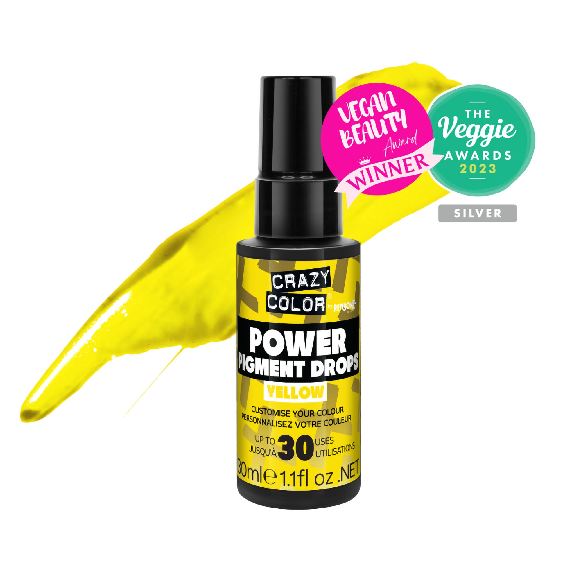 Crazy Color - Power Pigment Drops Yellow 30ml