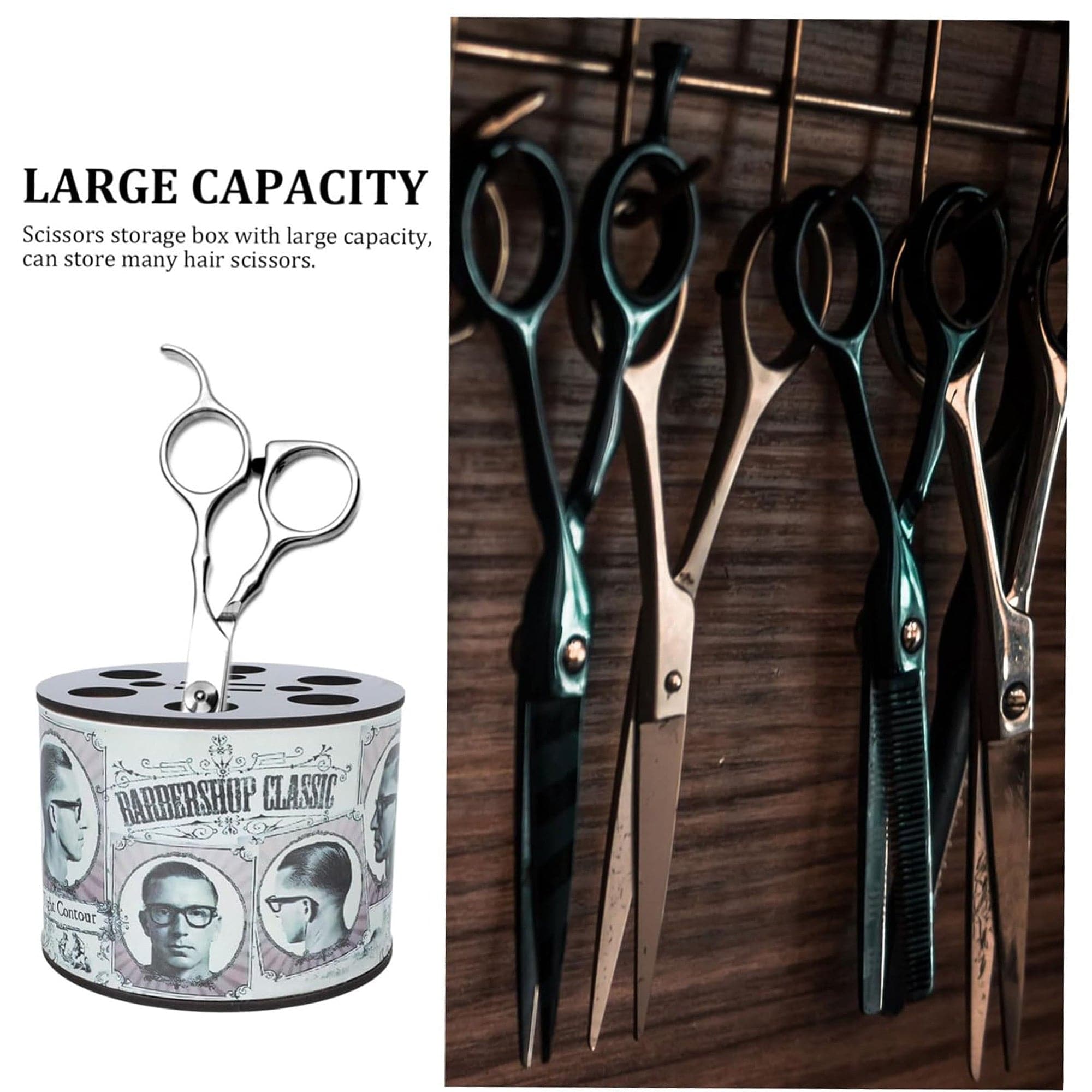 Eson - Scissor & Brush Holder Round Tools Organizer