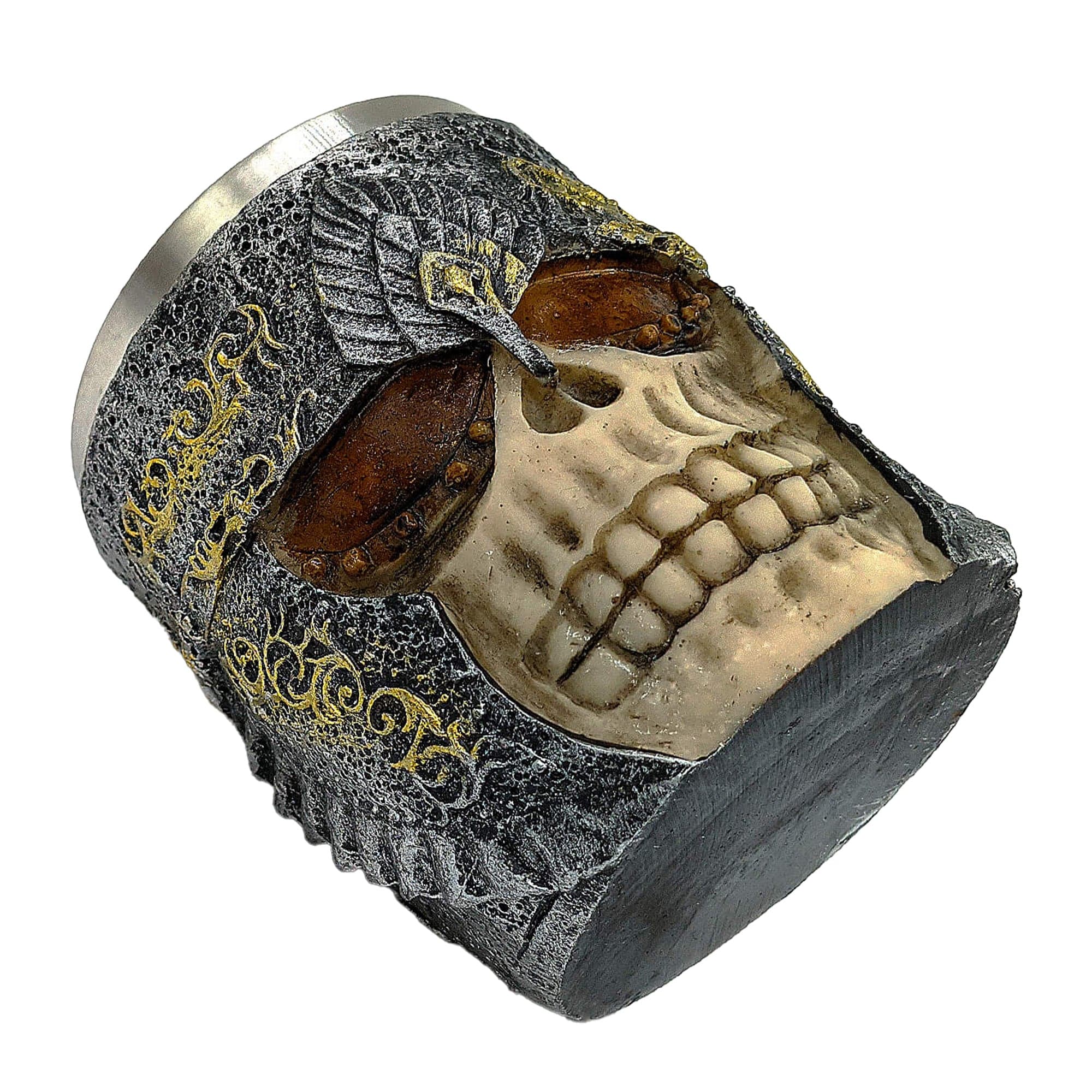Eson - Scissors Holder Knight Skull With Bristles - Eson Direct