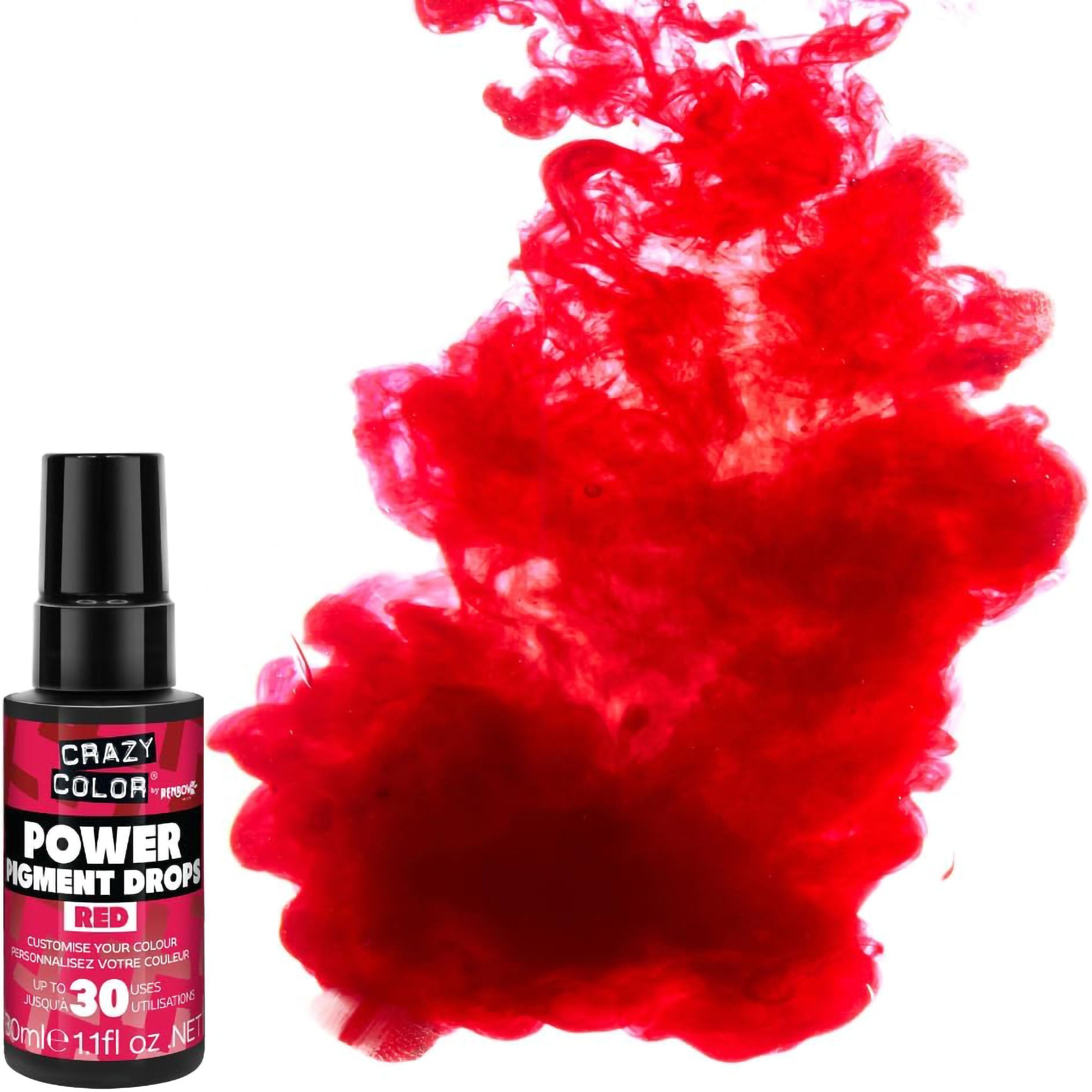 Crazy Color - Power Pigment Drops Red 30ml