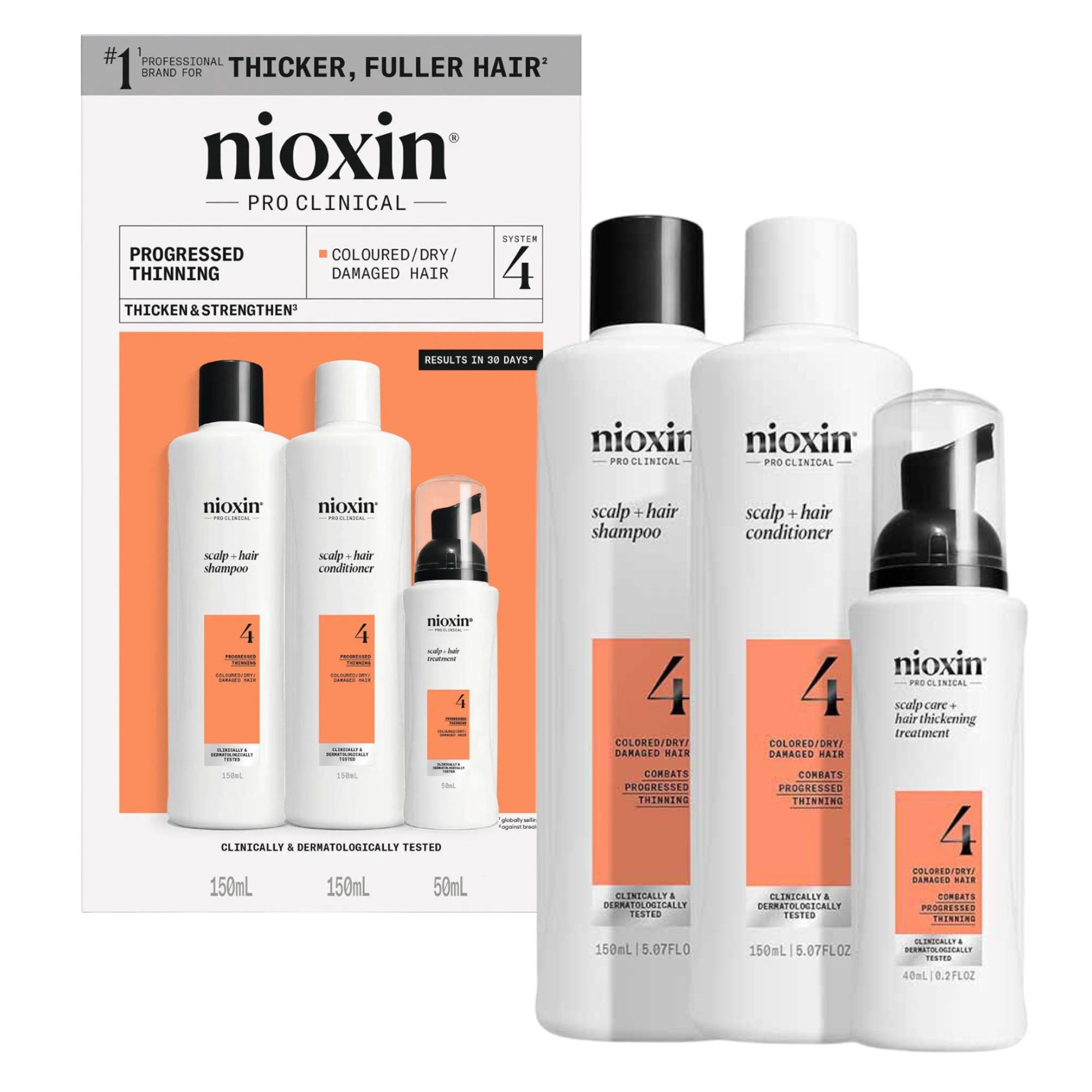 Nioxin - Scalp + Hair Thickening System 4 Kit