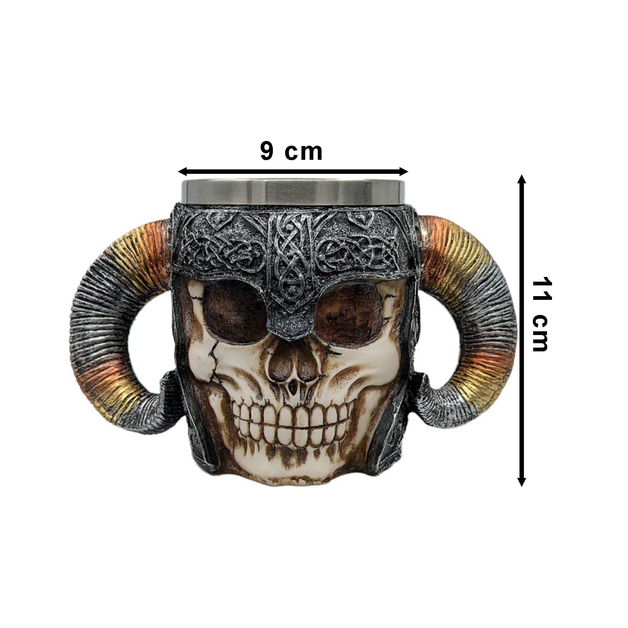 Eson - Scissors Holder Horned Skull With Bristles - Eson Direct