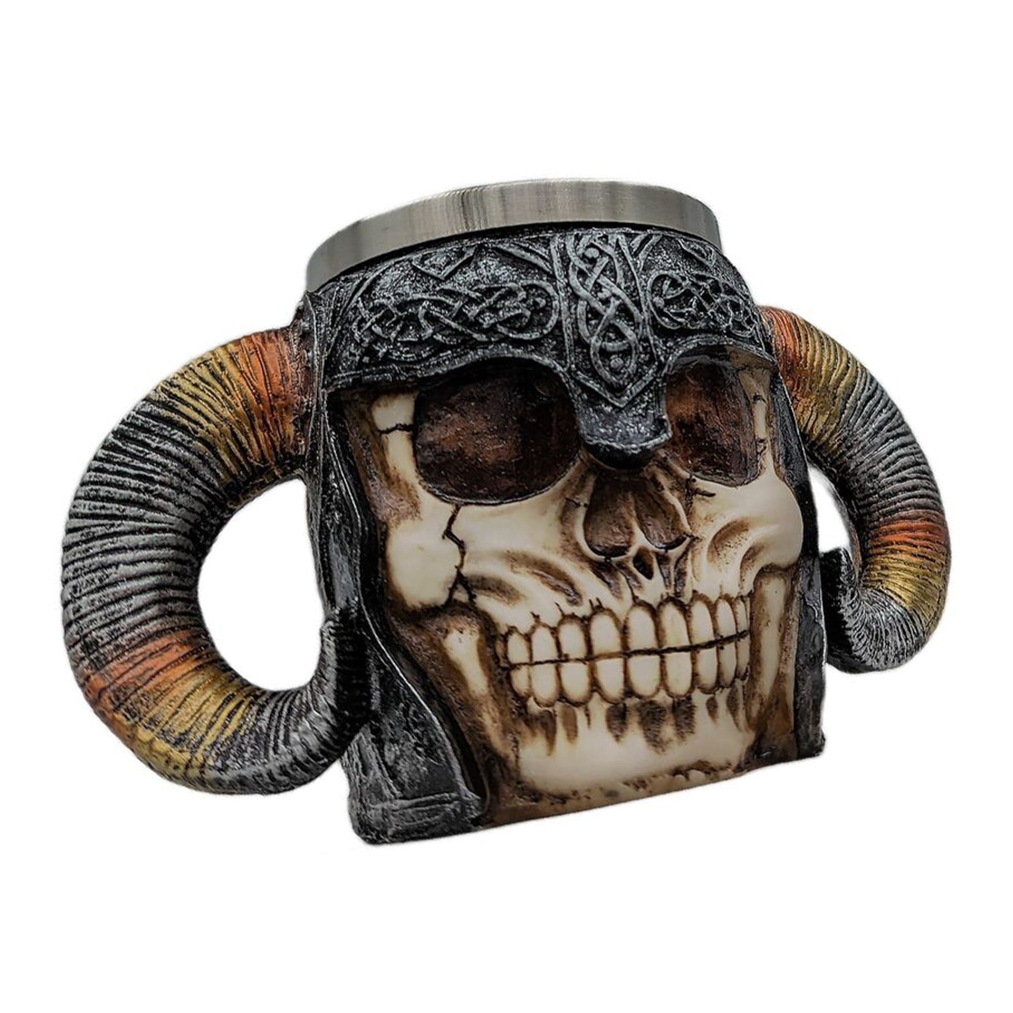 Eson - Scissors Holder Horned Skull With Bristles - Eson Direct