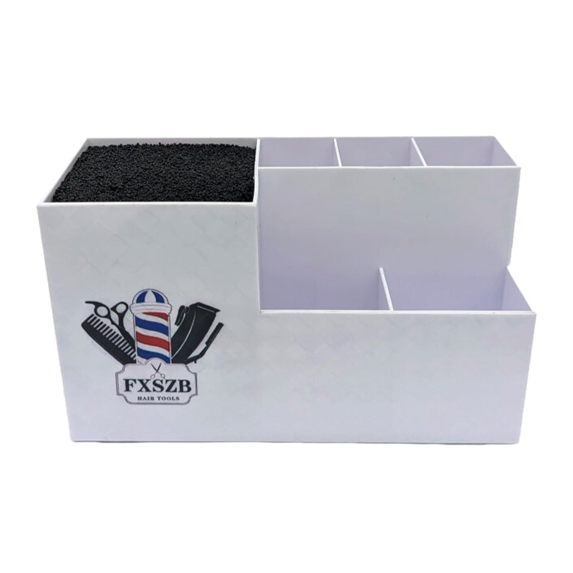 Eson - Scissor & Brush Holder Non-Slip Barber Pole Pattern (White) - Eson Direct