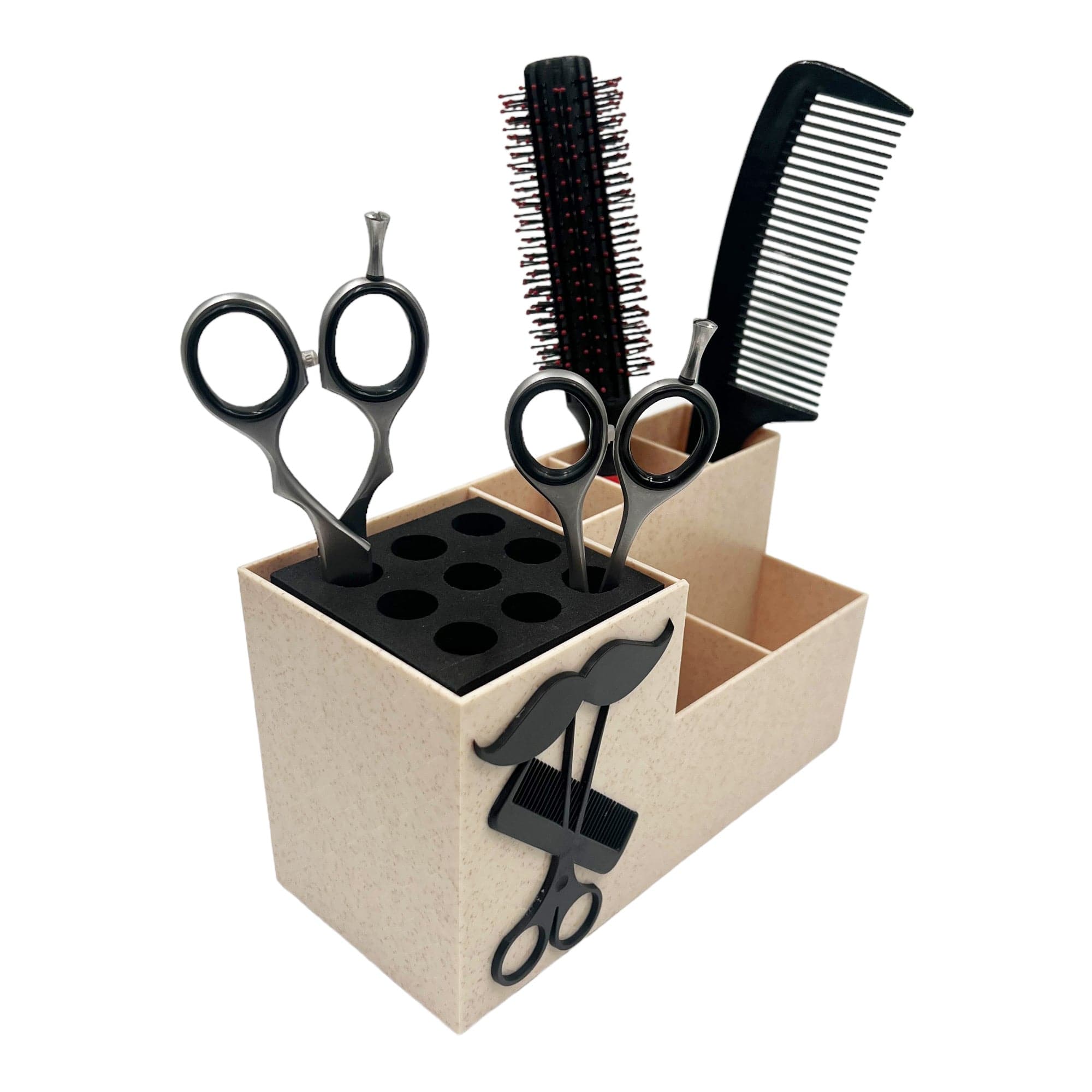 Eson - Scissor & Brush Holder Non-Slip Storage Box (Beige)