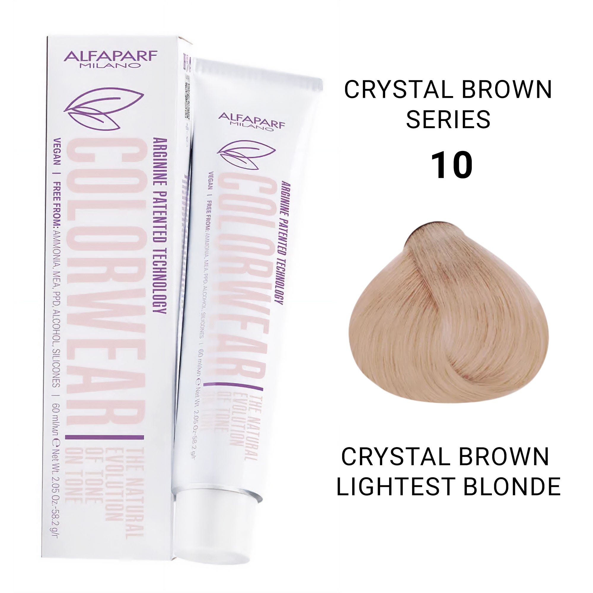 Alfaparf - Color Wear Semi Permanent Hair Colour Crystal Brown Series 60ml