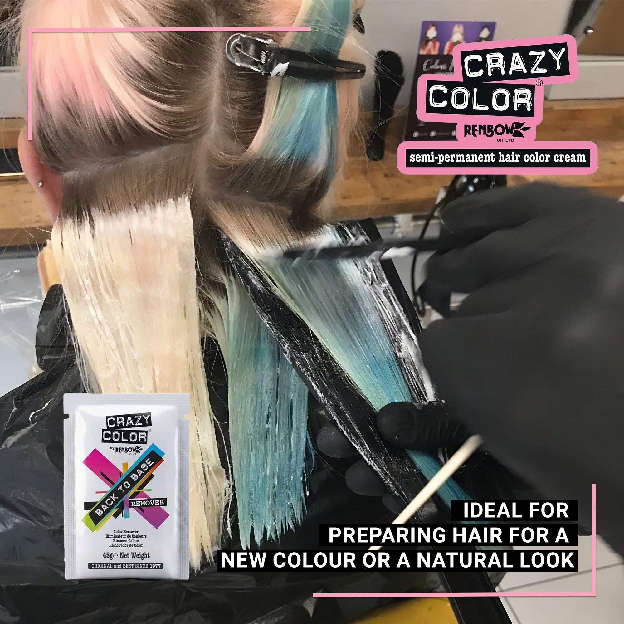 Crazy Color - Back To Base Colour Remover 45g