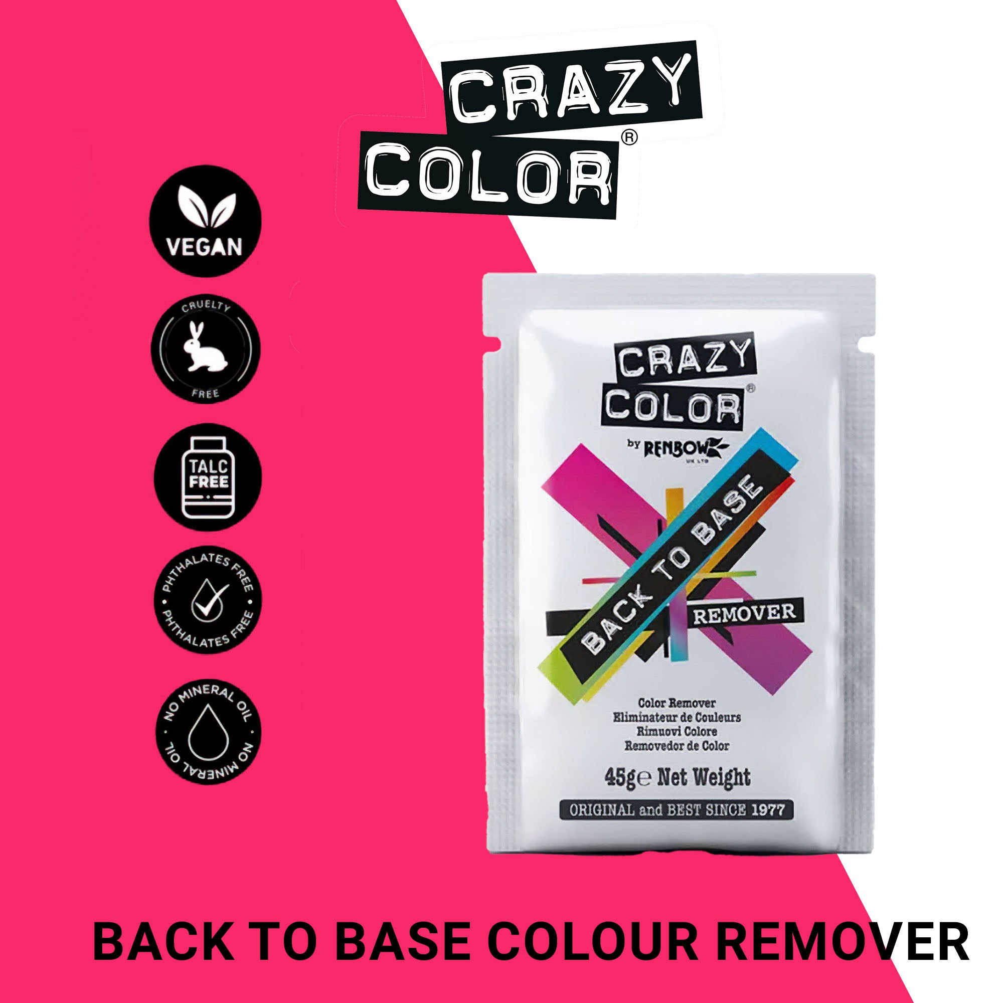 Crazy Color - Back To Base Colour Remover 45g