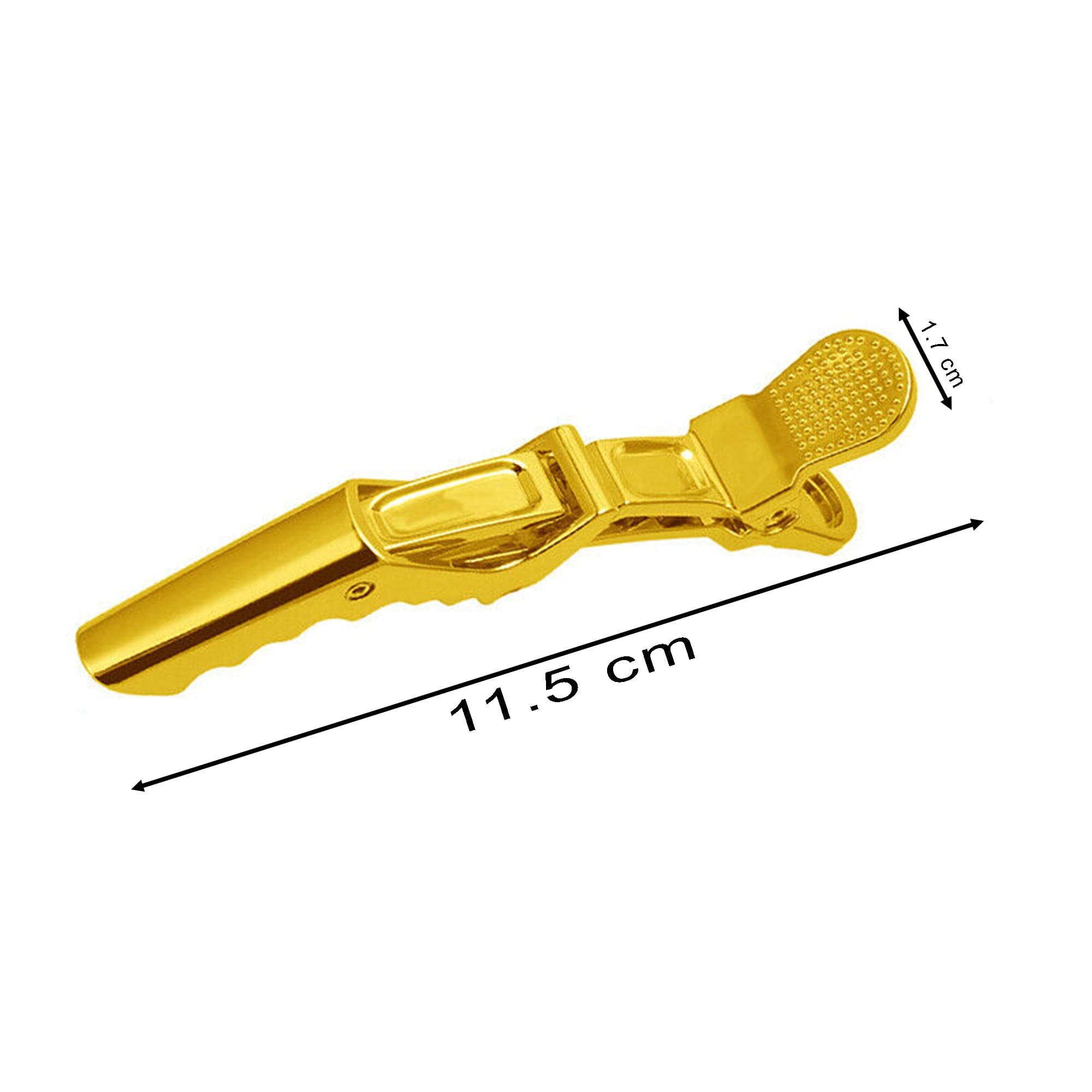 Eson - Crocodile Hair Clip 6pcs (Gold)