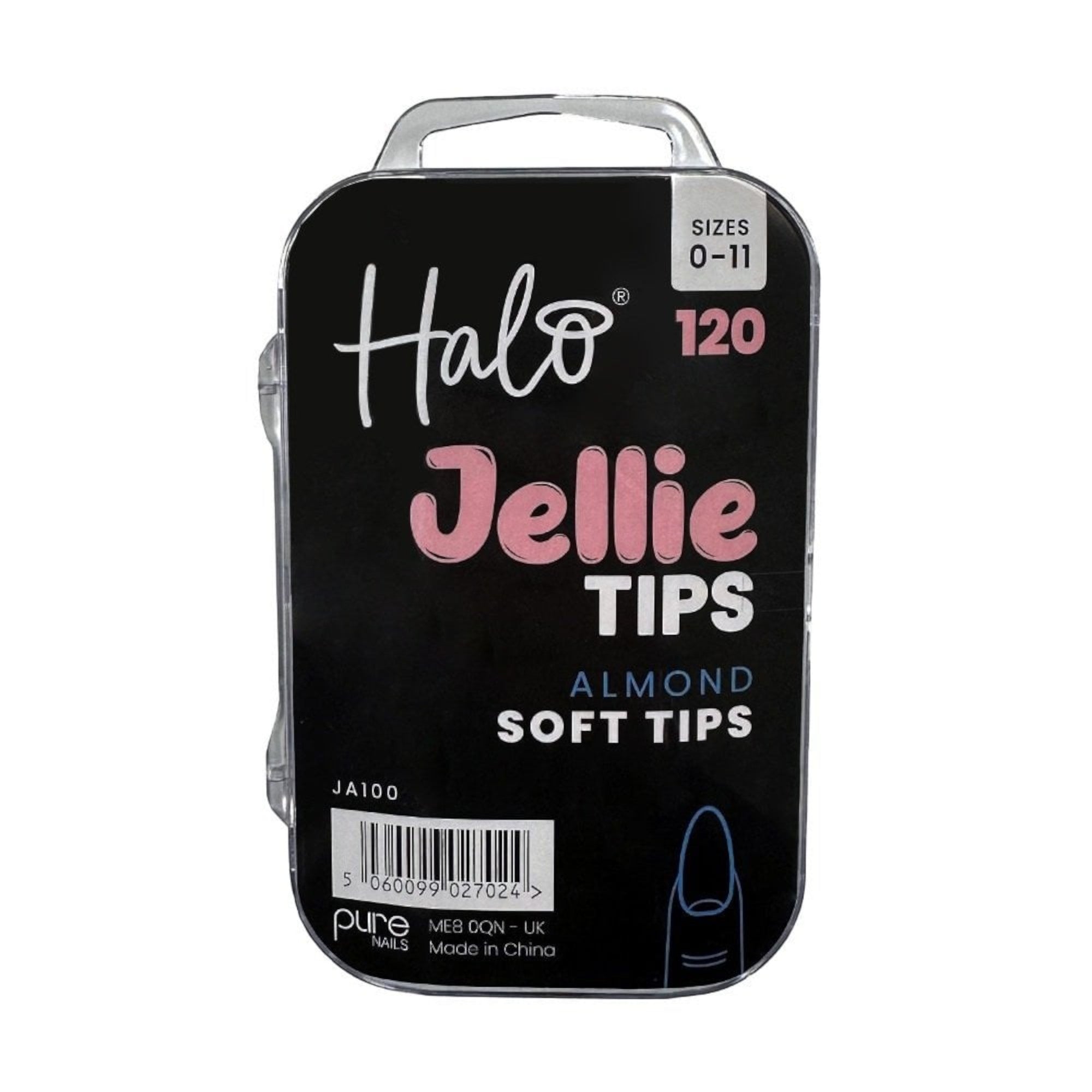 Halo - Jellie Nail Tips Almond 0-11 Sizes