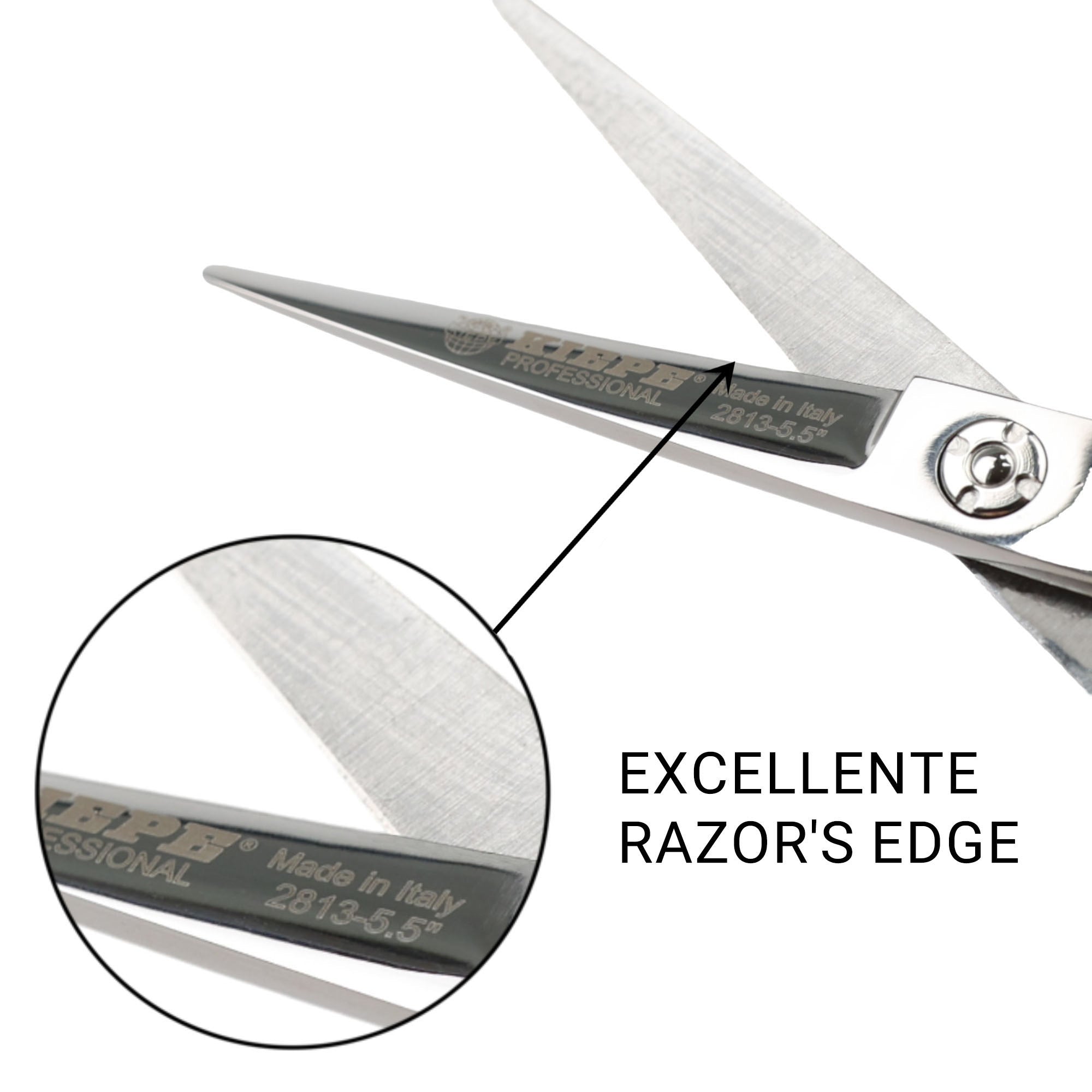 Kiepe - 2813 Monster Cut Razor Edge Scissors Semi Offset 5.5 Inch (14cm)
