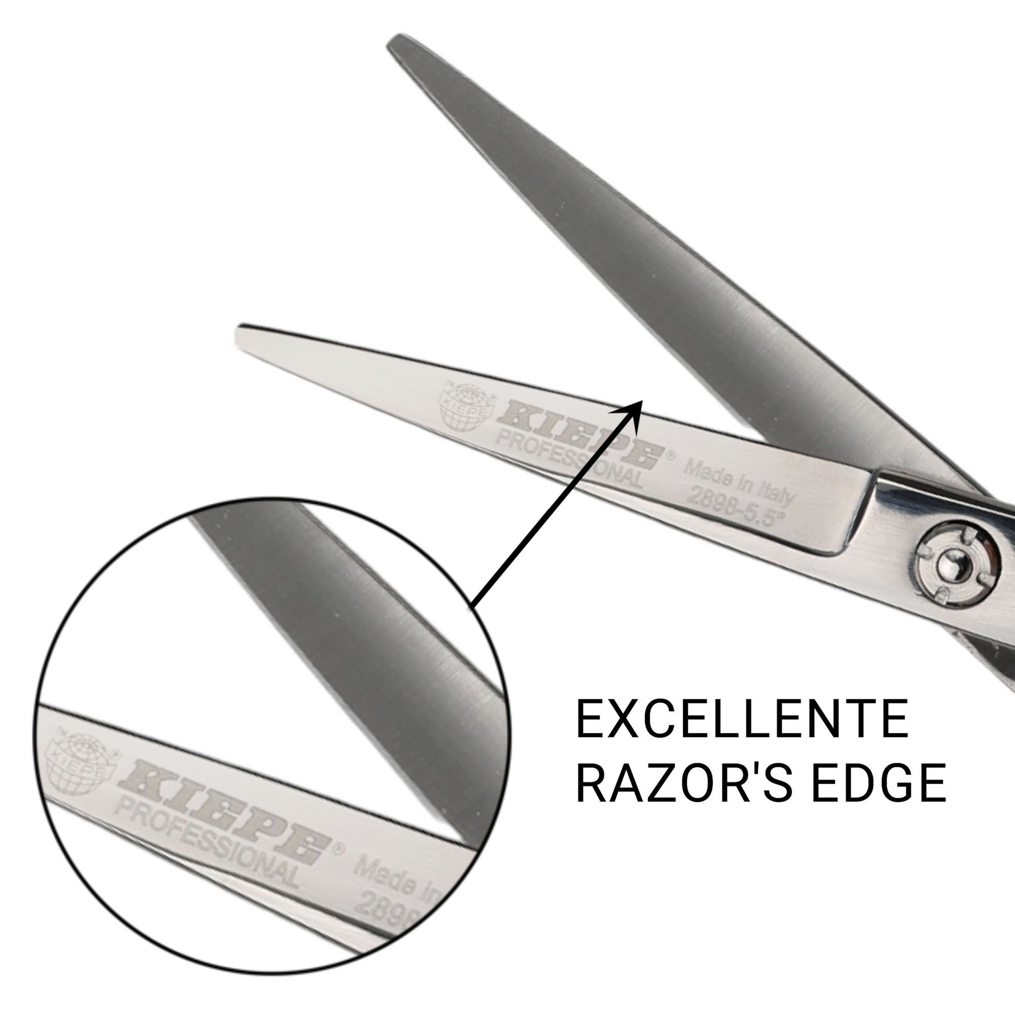 Kiepe - 2898 Monster Cut Razor Edge Scissors Semi Offset 5.5 Inch (14cm)