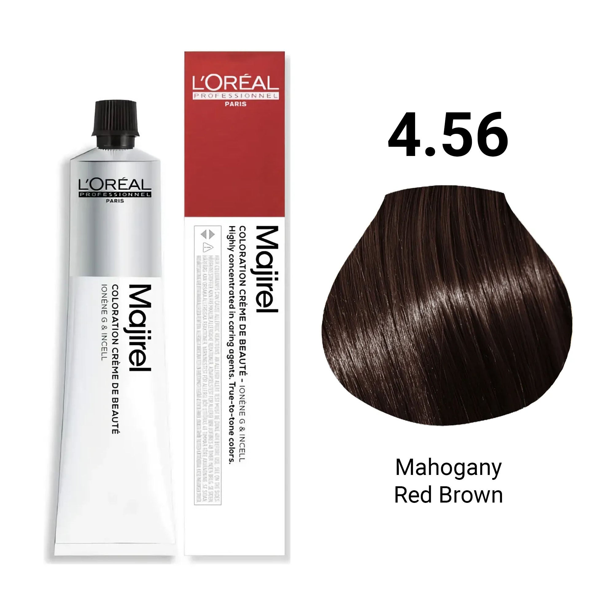 Loreal Professionnel - Majirel Permanent Hair Colour 4.56 Mahogany Red Brown 50ml