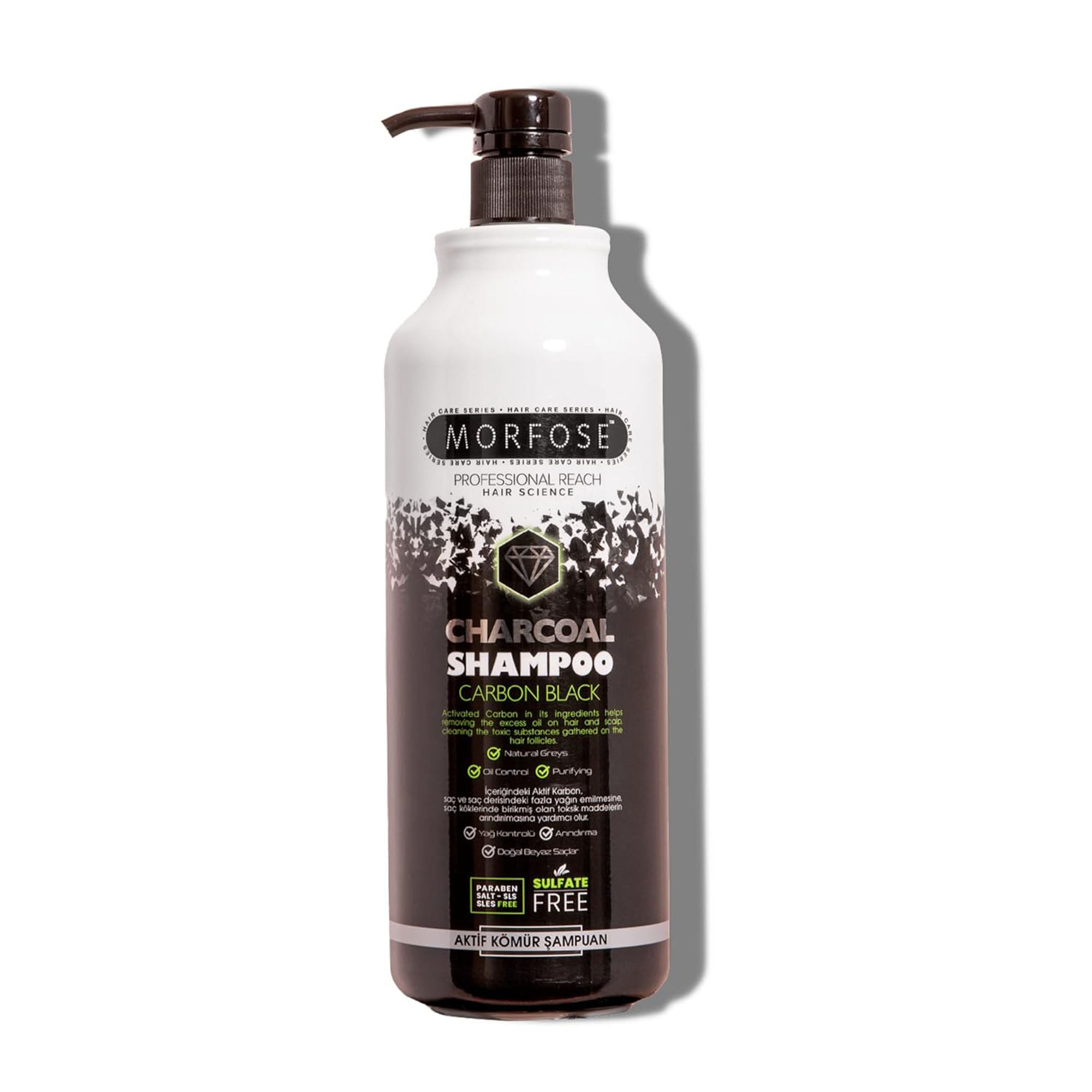 Morfose - Charcoal Shampoo Carbon Black SLS-free 1000ml