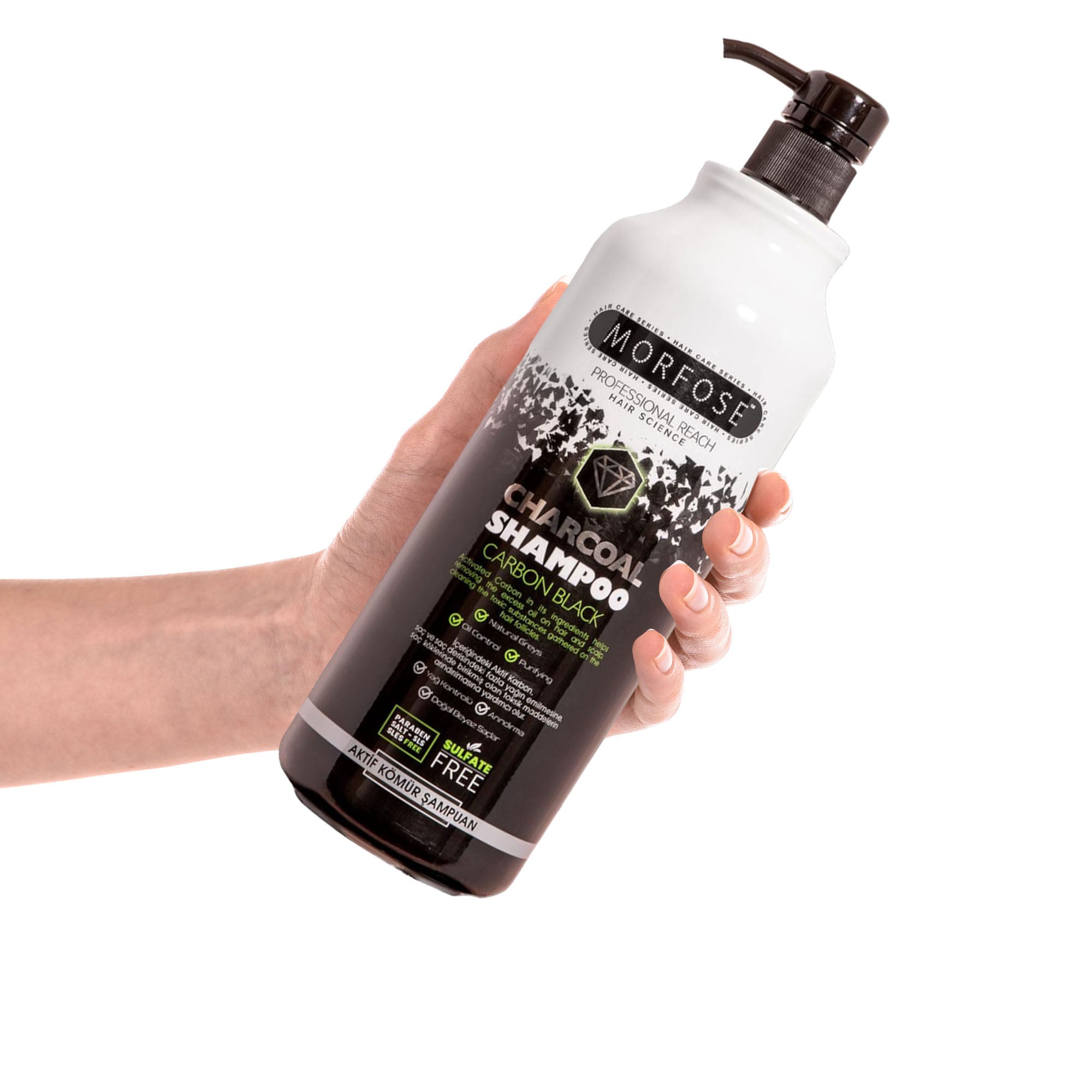 Morfose - Charcoal Shampoo Carbon Black SLS-free 1000ml