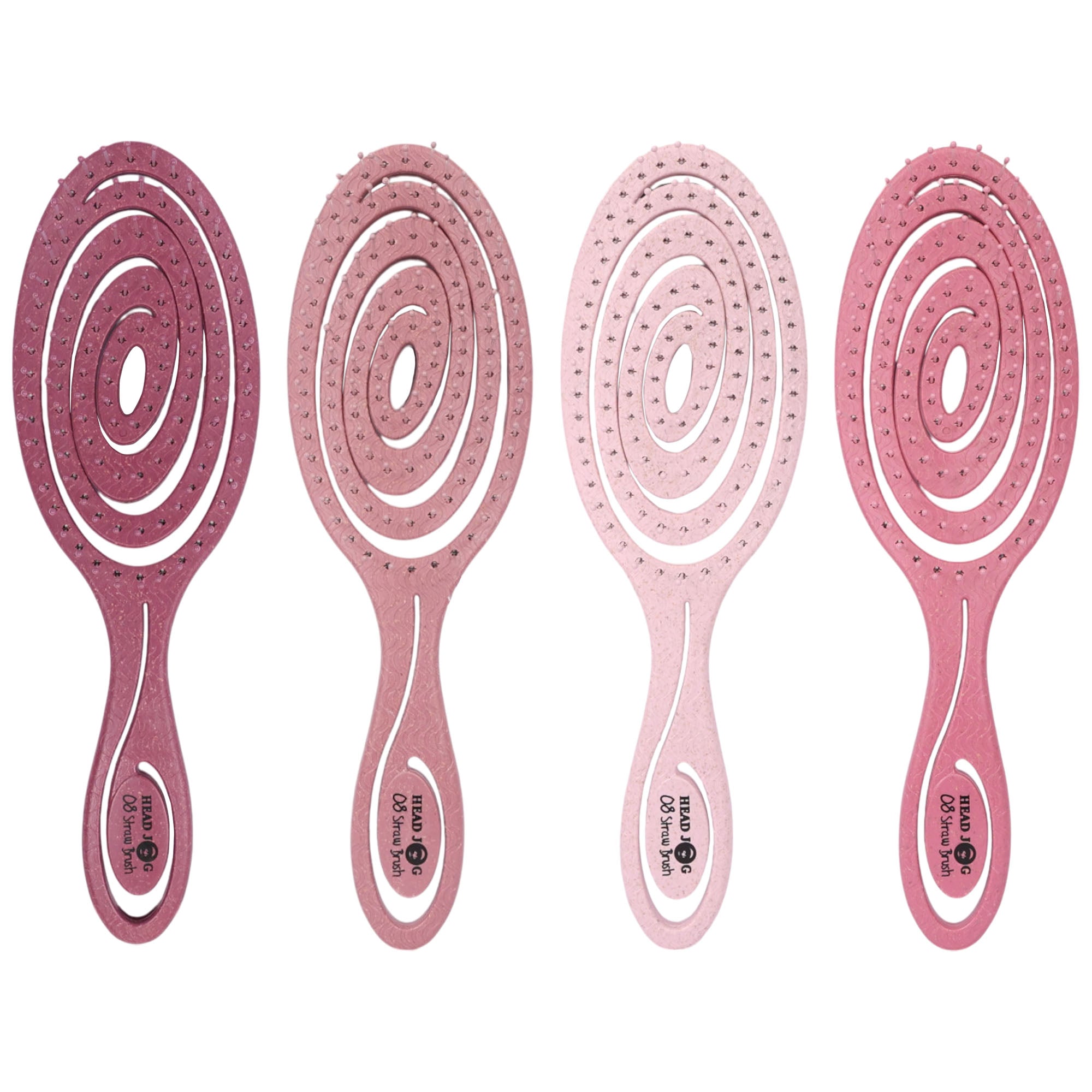 Head Jog - Detangler Straw Brushes Nude Blush Collection