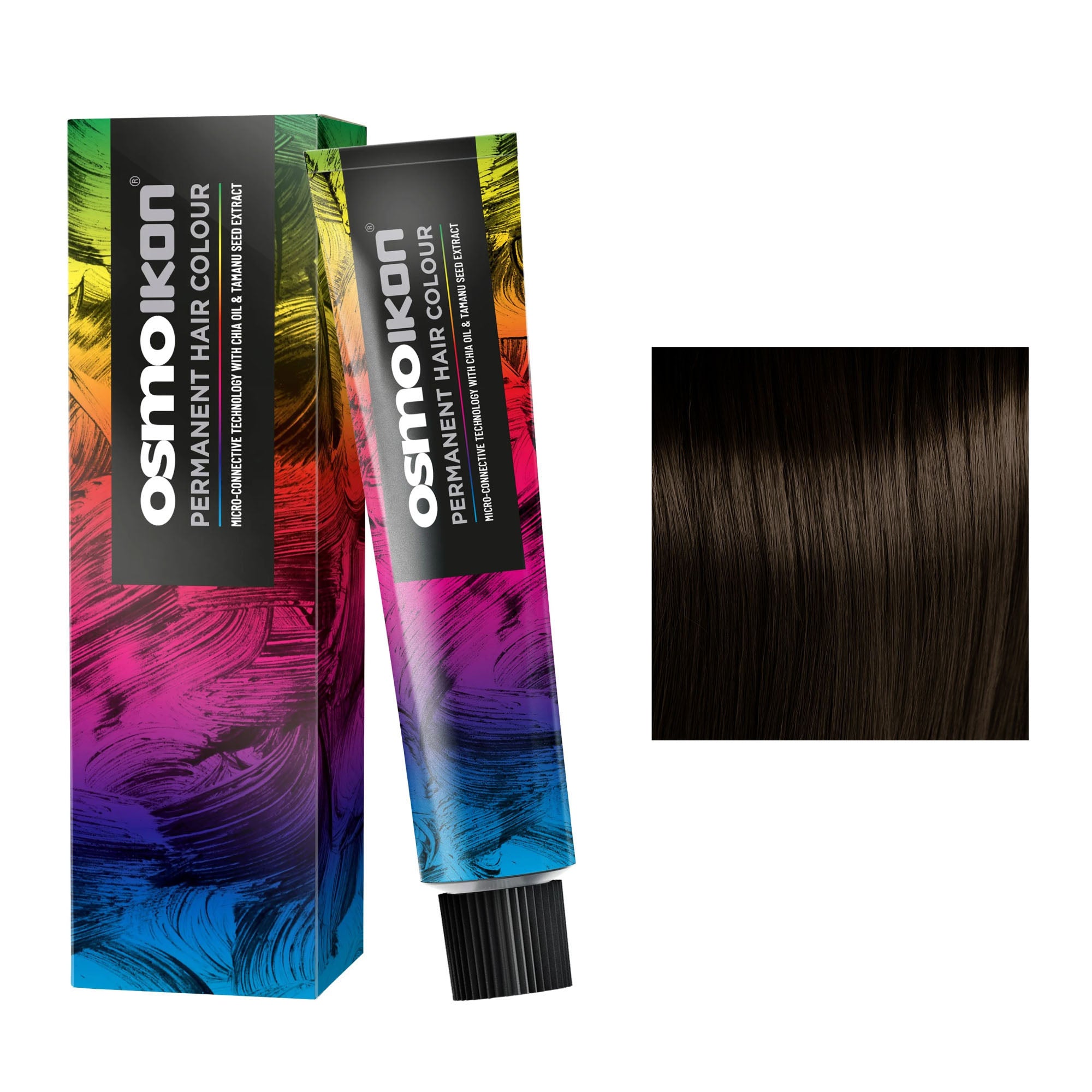 Osmo - Ikon Permanent Hair Colour 4NW Medium Natural Warm Brown 100ml