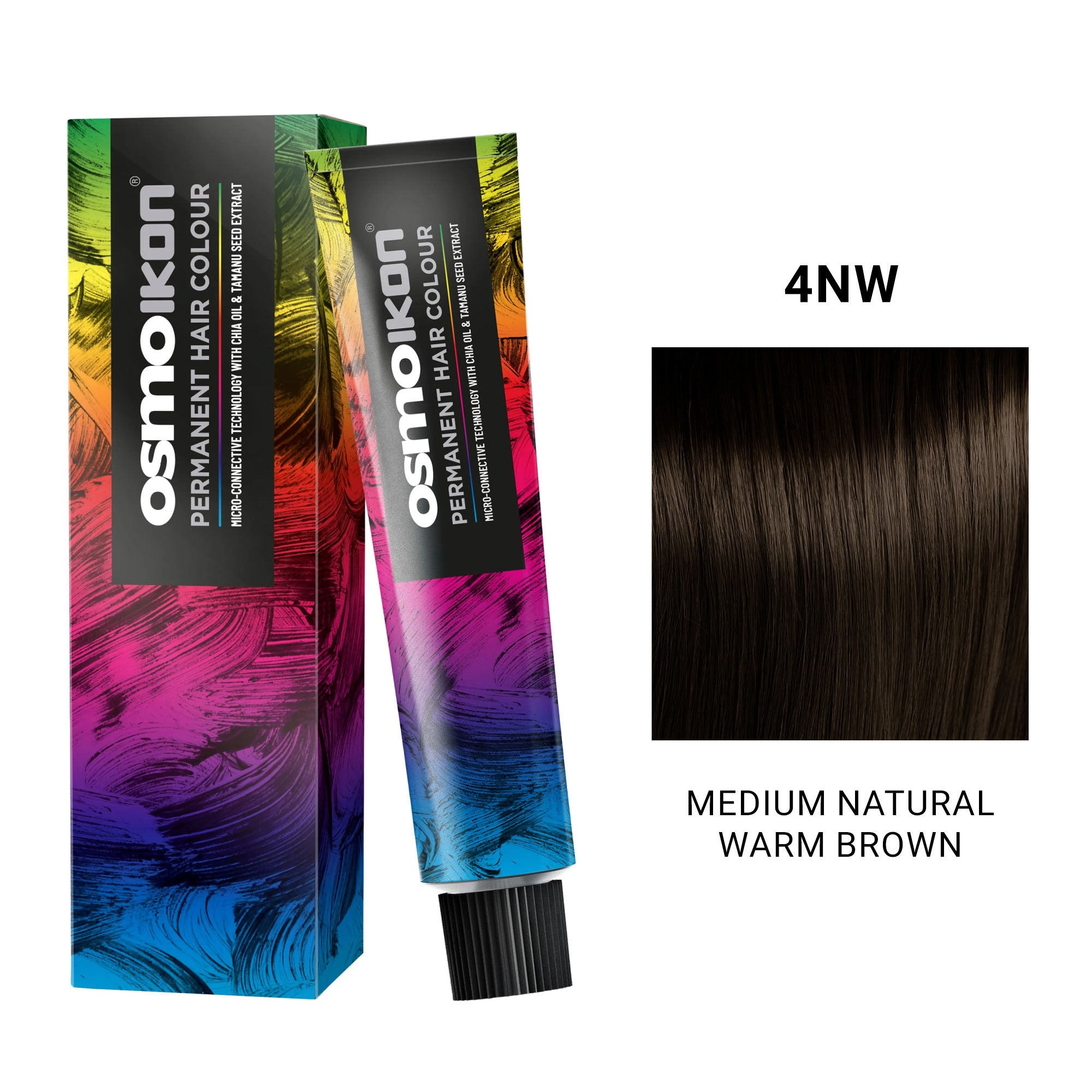 Osmo - Ikon Permanent Hair Colour 4NW Medium Natural Warm Brown 100ml