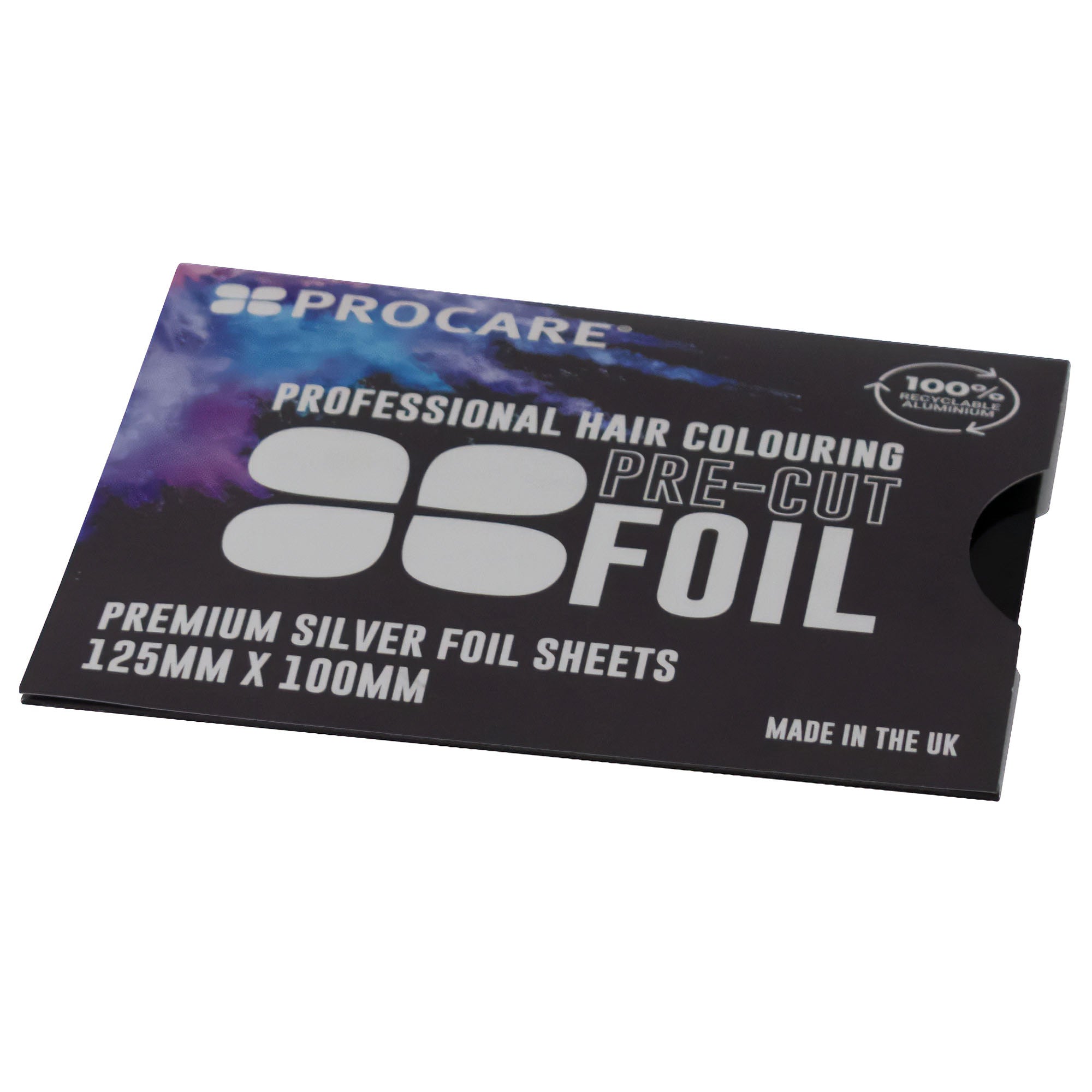 Procare - Premium Range Hair Foil Strips Silver 100 Sheets 125mm x 100mm