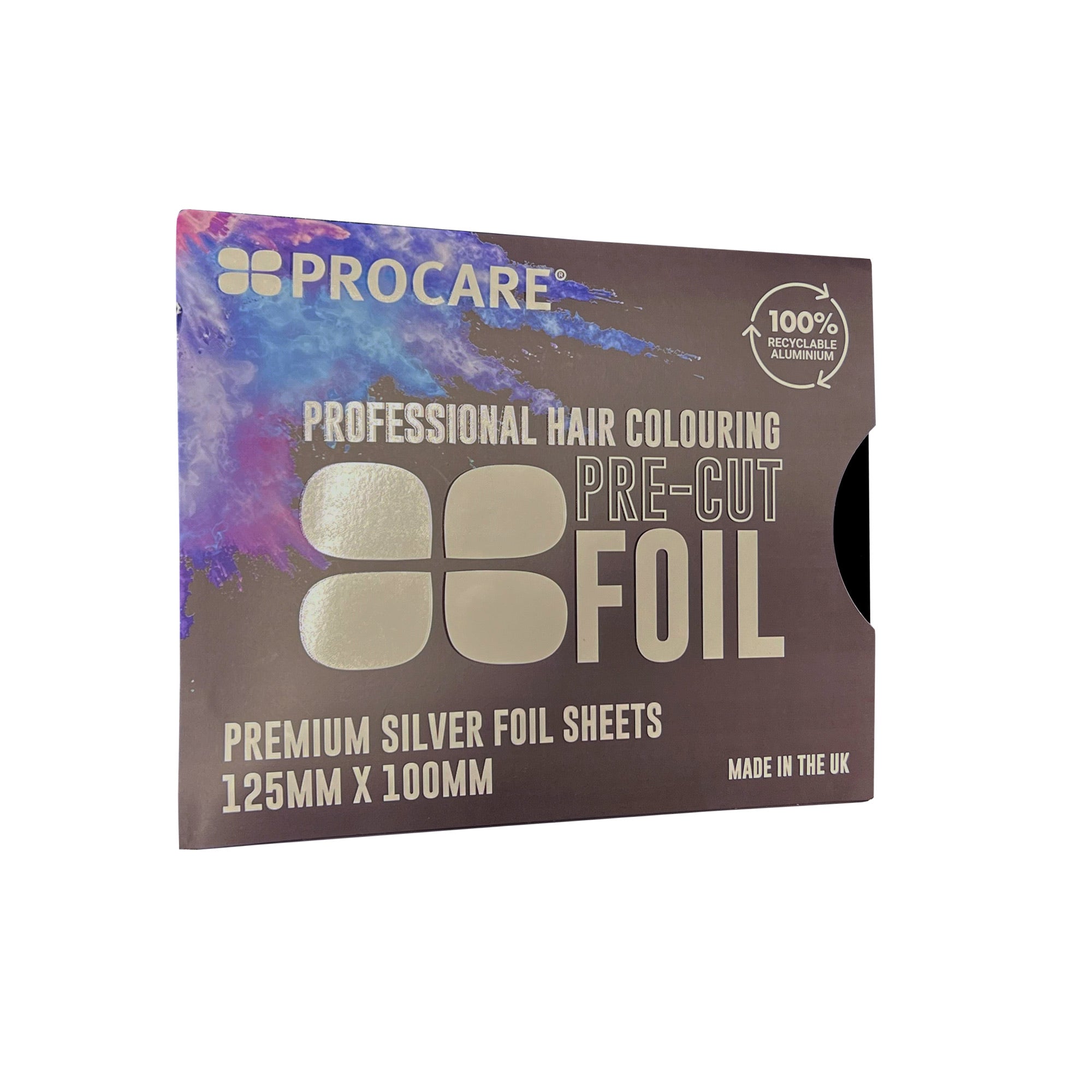 Procare - Premium Range Hair Foil Strips Silver 100 Sheets 125mm x 100mm