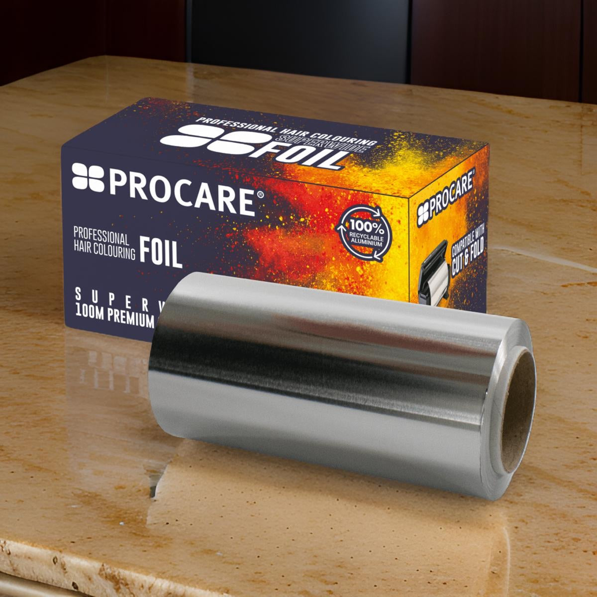 Procare - Premium Superwide Silver Hair Foil Roll 120mm x 100m