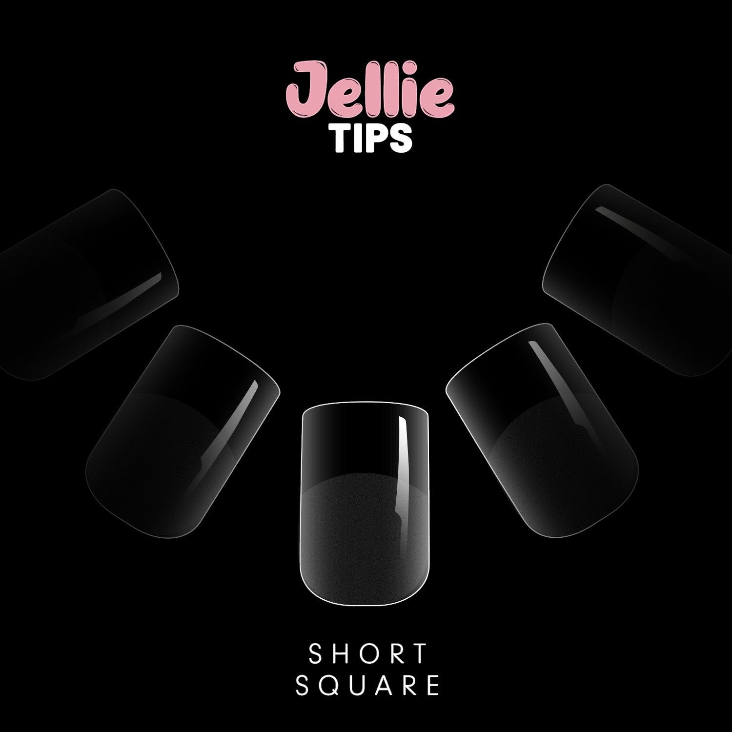 Halo - Jellie Nail Tips Square 0-11 Sizes