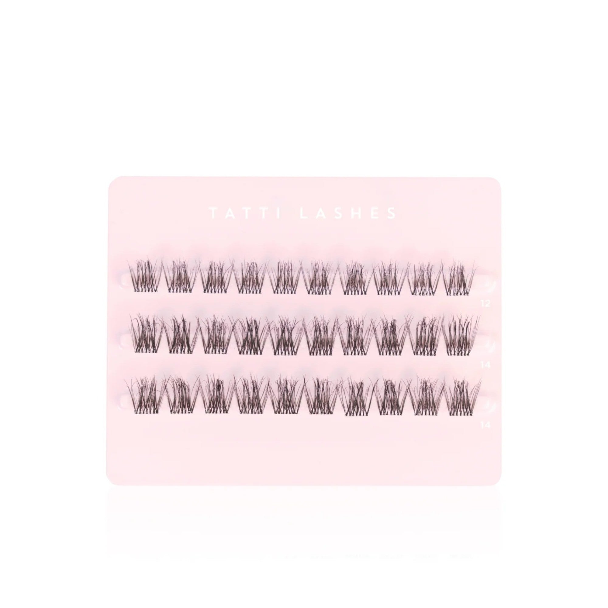 Tatti Lashes - 1-Step Press Pre-Glued Individual Cluster Lashes Wispy Volume