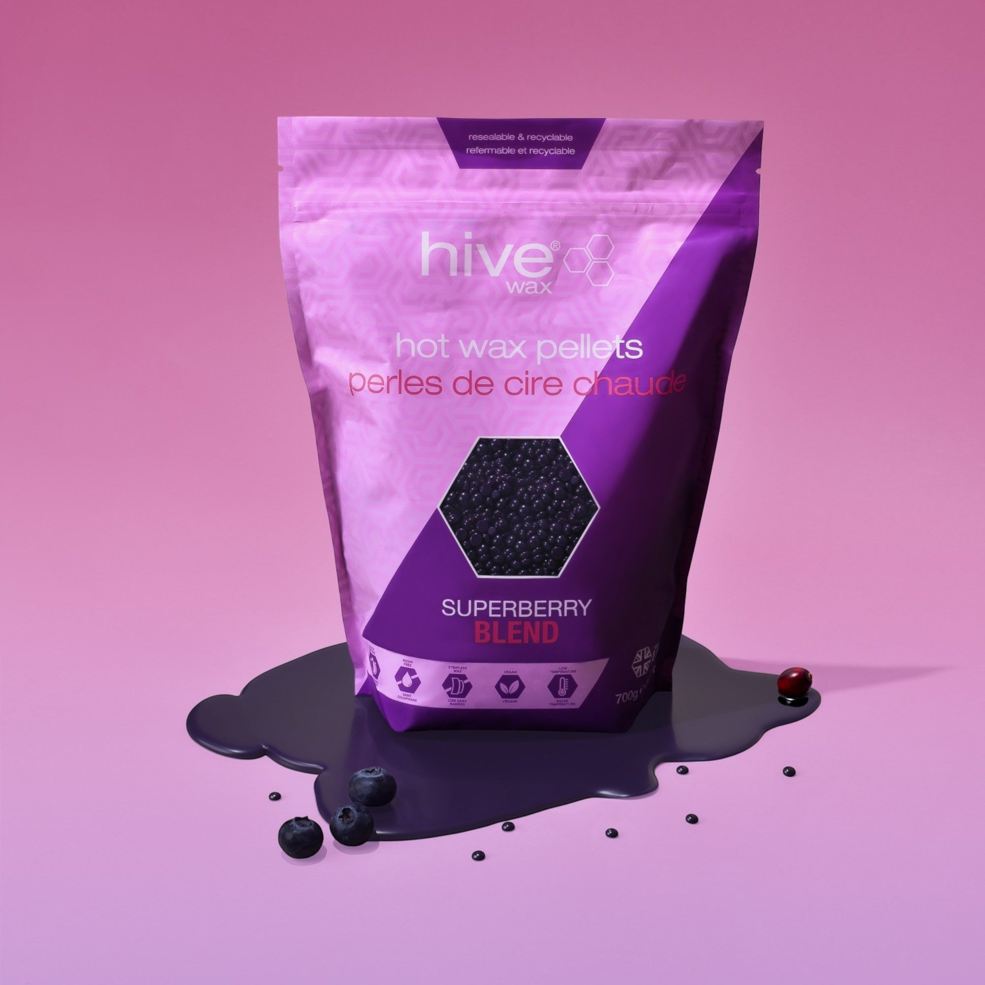 Hive - Hot Film Wax Pellets Superberry Blend 700g
