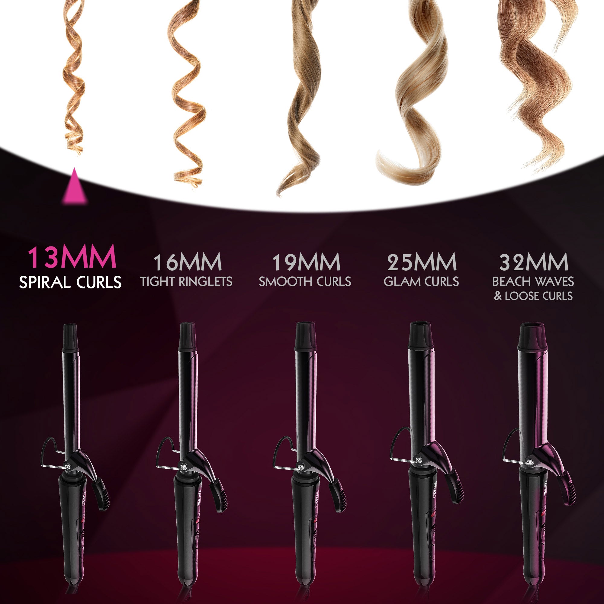 Wahl - Curling Tong Spiral Curls 13mm