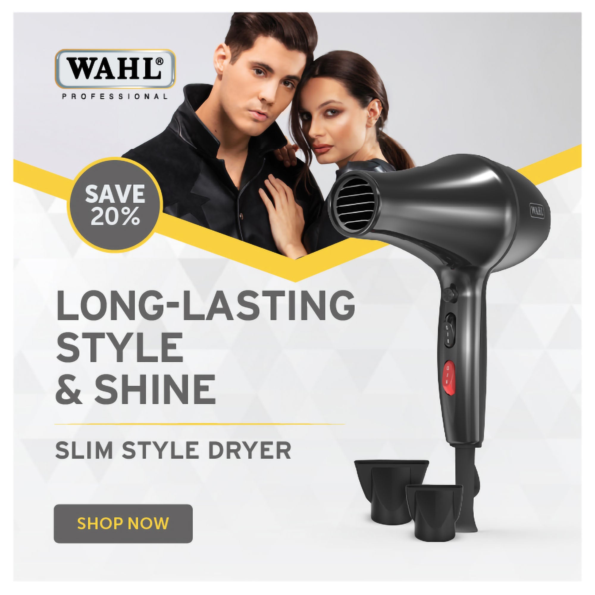 Wahl - Pro Slim Style Hair Dryer 2000W