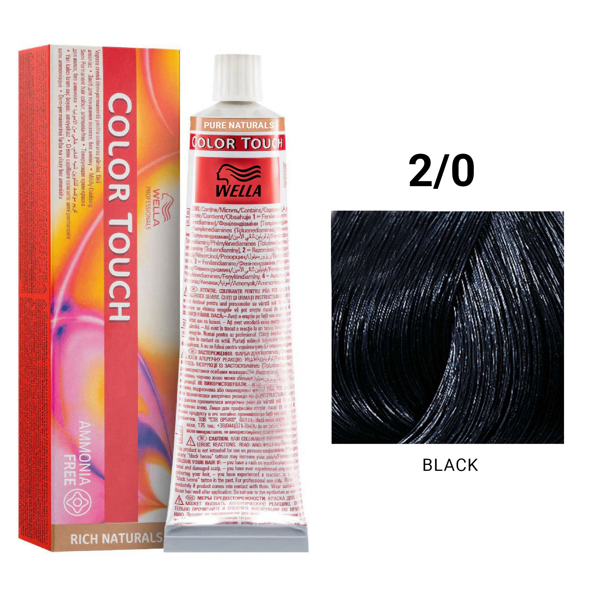 Wella Professionals - Color Touch 2/0 Black 60ml